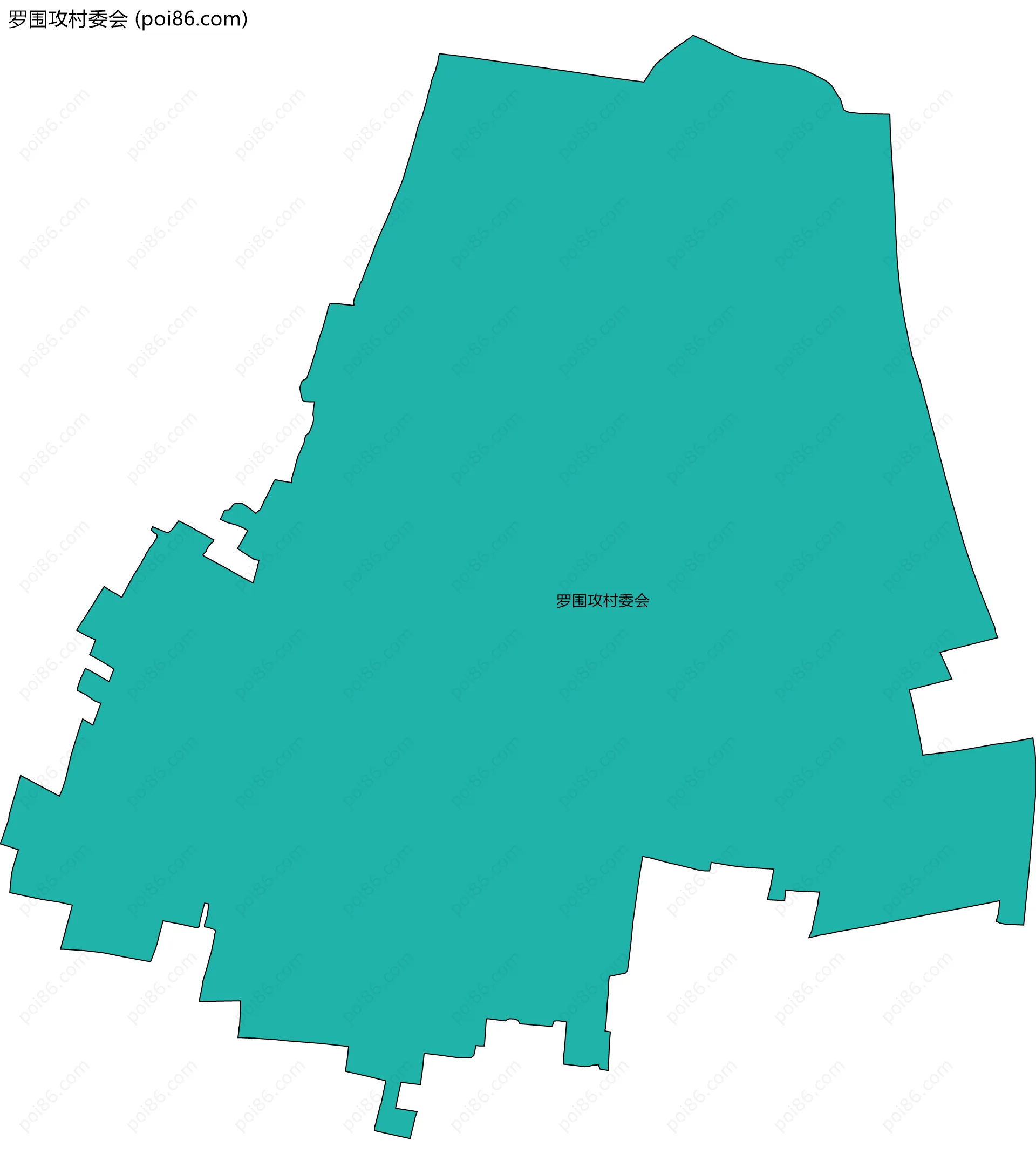 罗围攻村委会边界地图