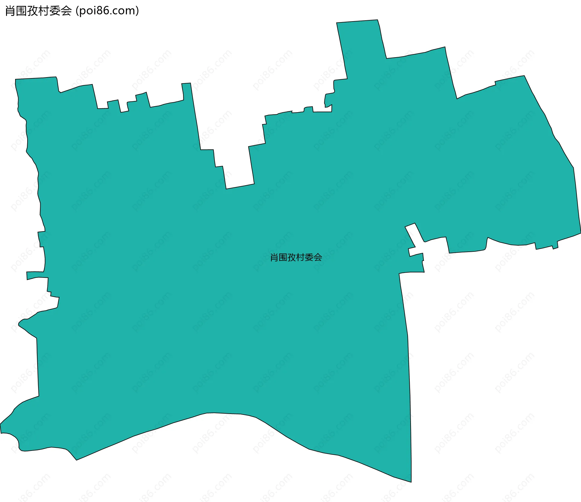 肖围孜村委会边界地图