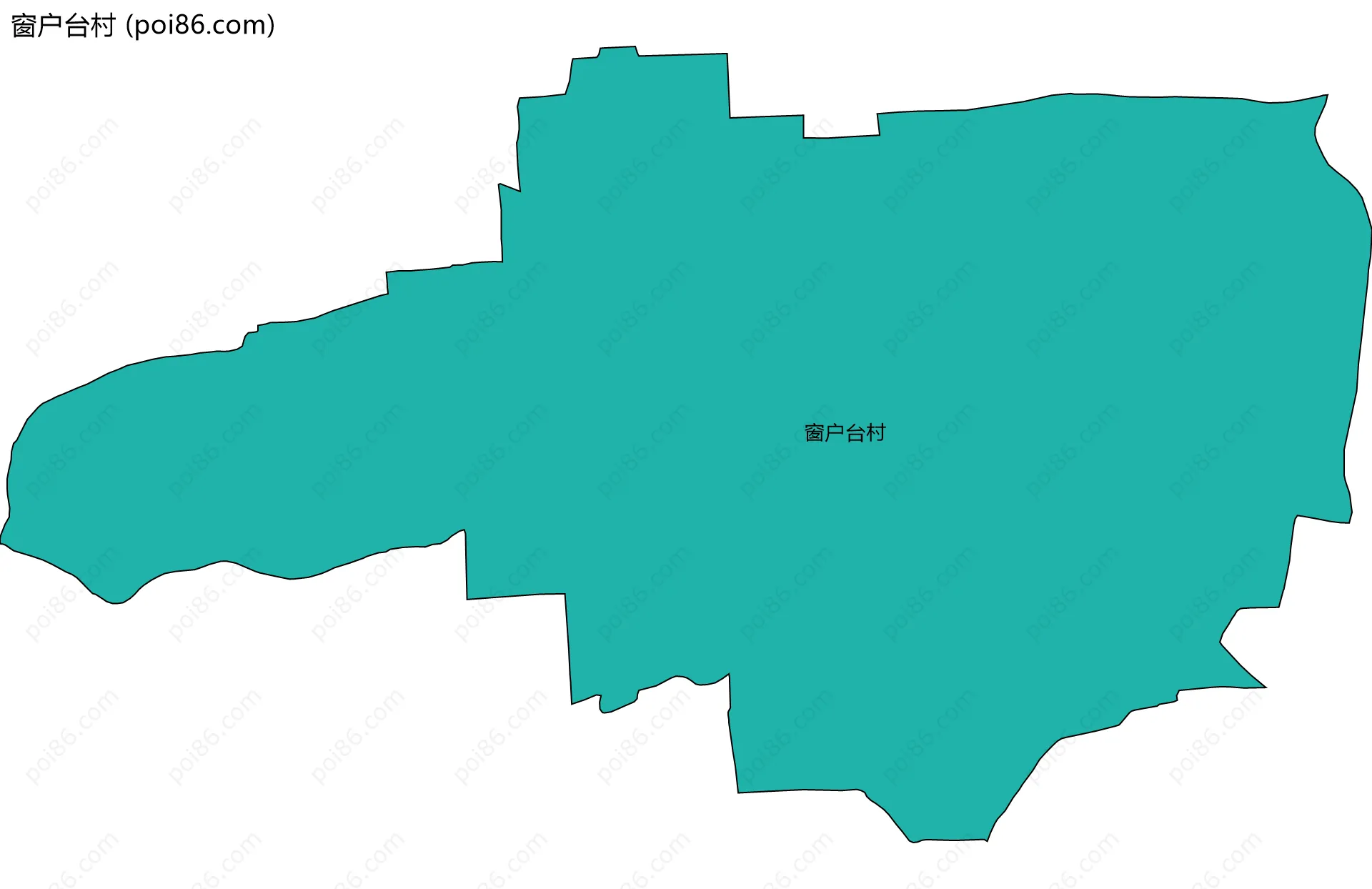 窗户台村边界地图