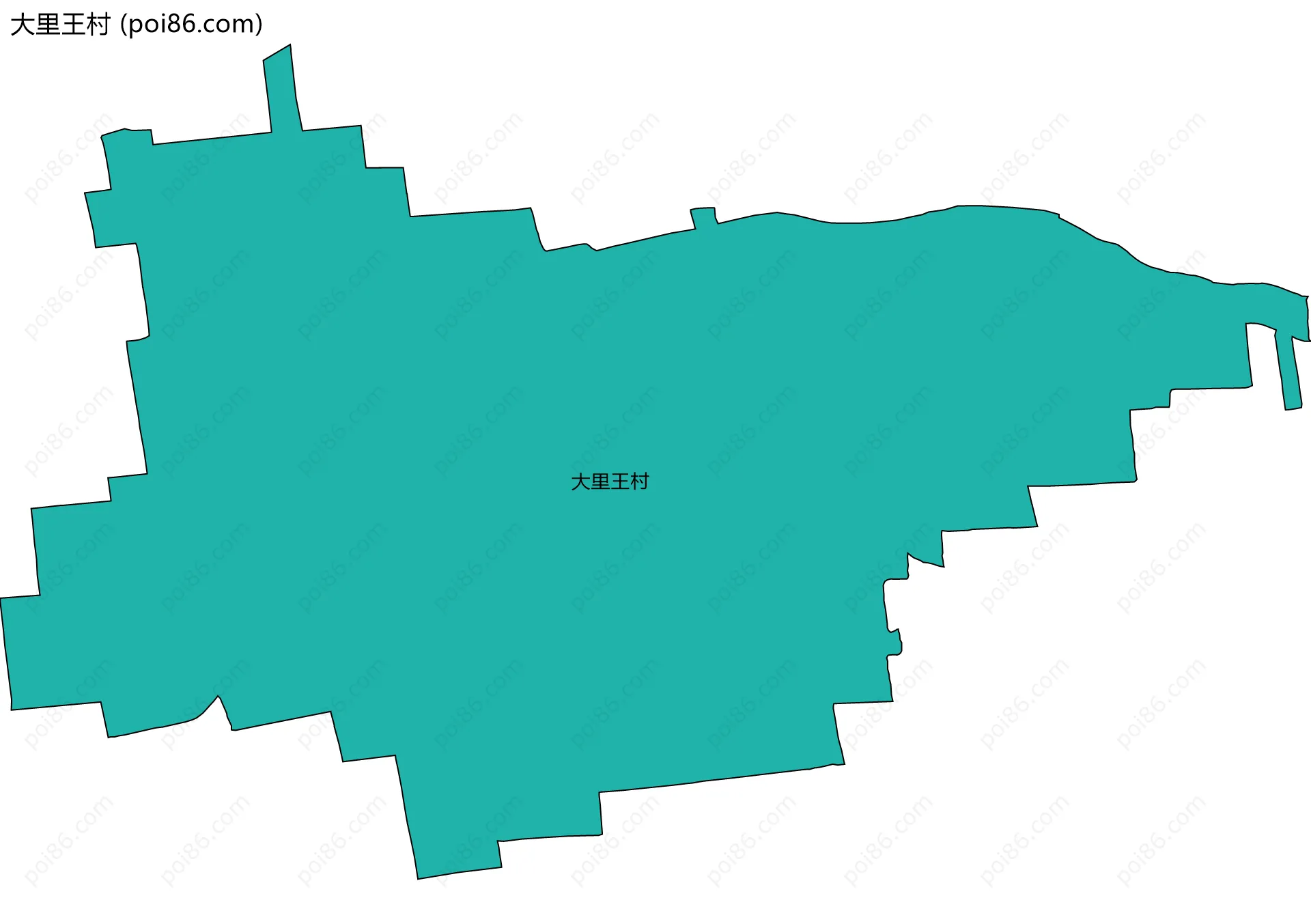 大里王村边界地图
