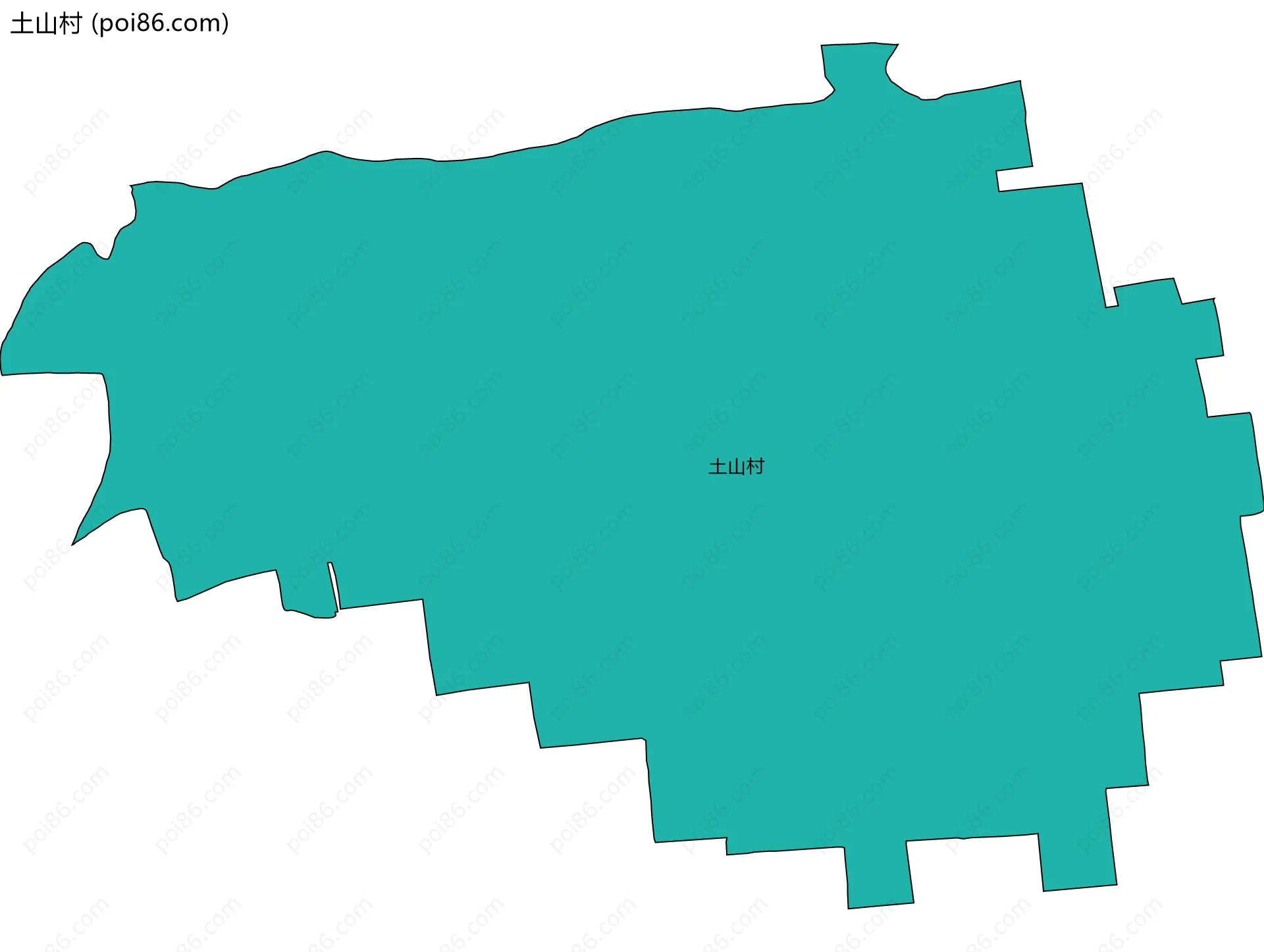土山村边界地图