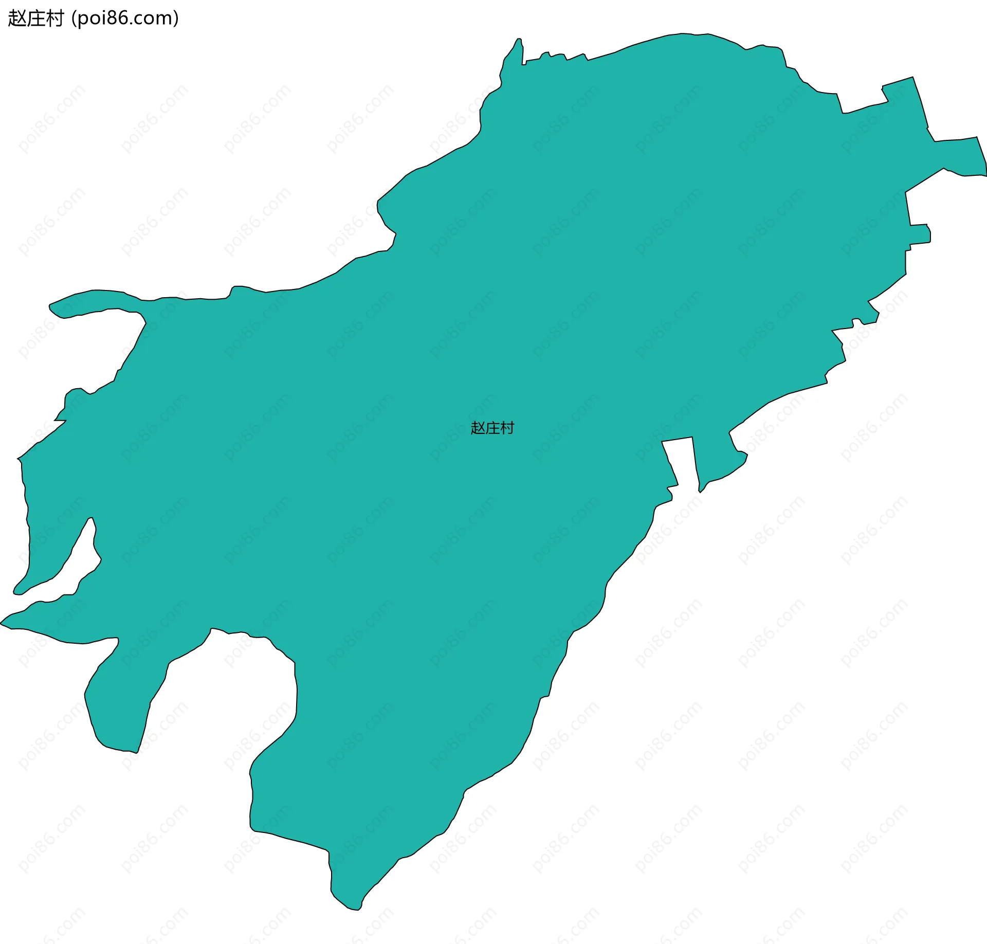 赵庄村边界地图