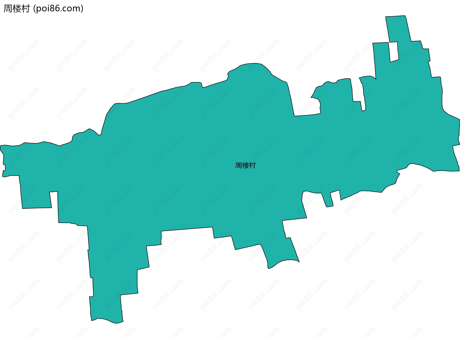周楼村边界地图