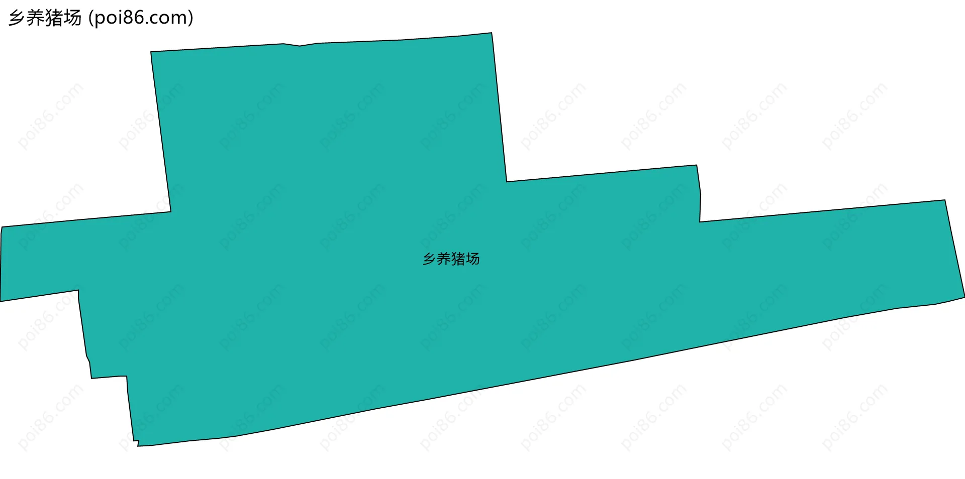 乡养猪场边界地图