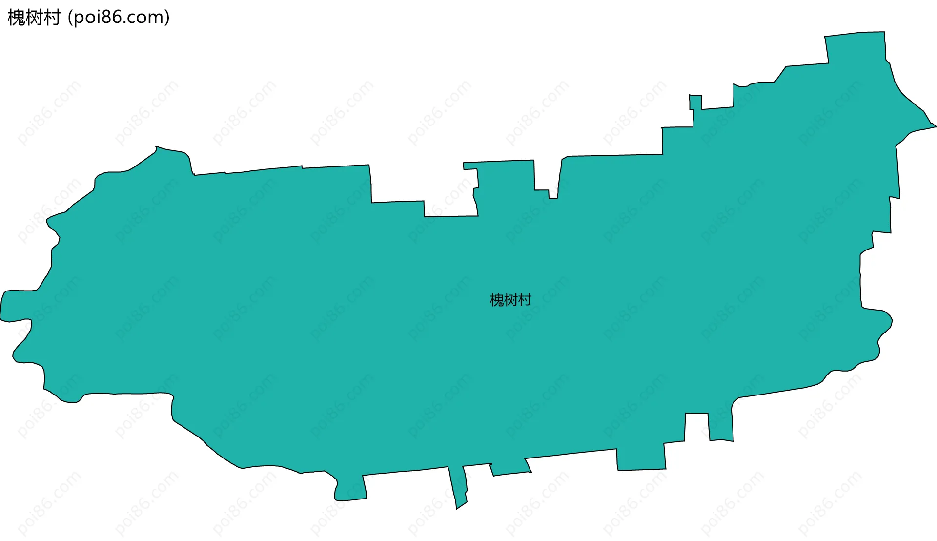 槐树村边界地图