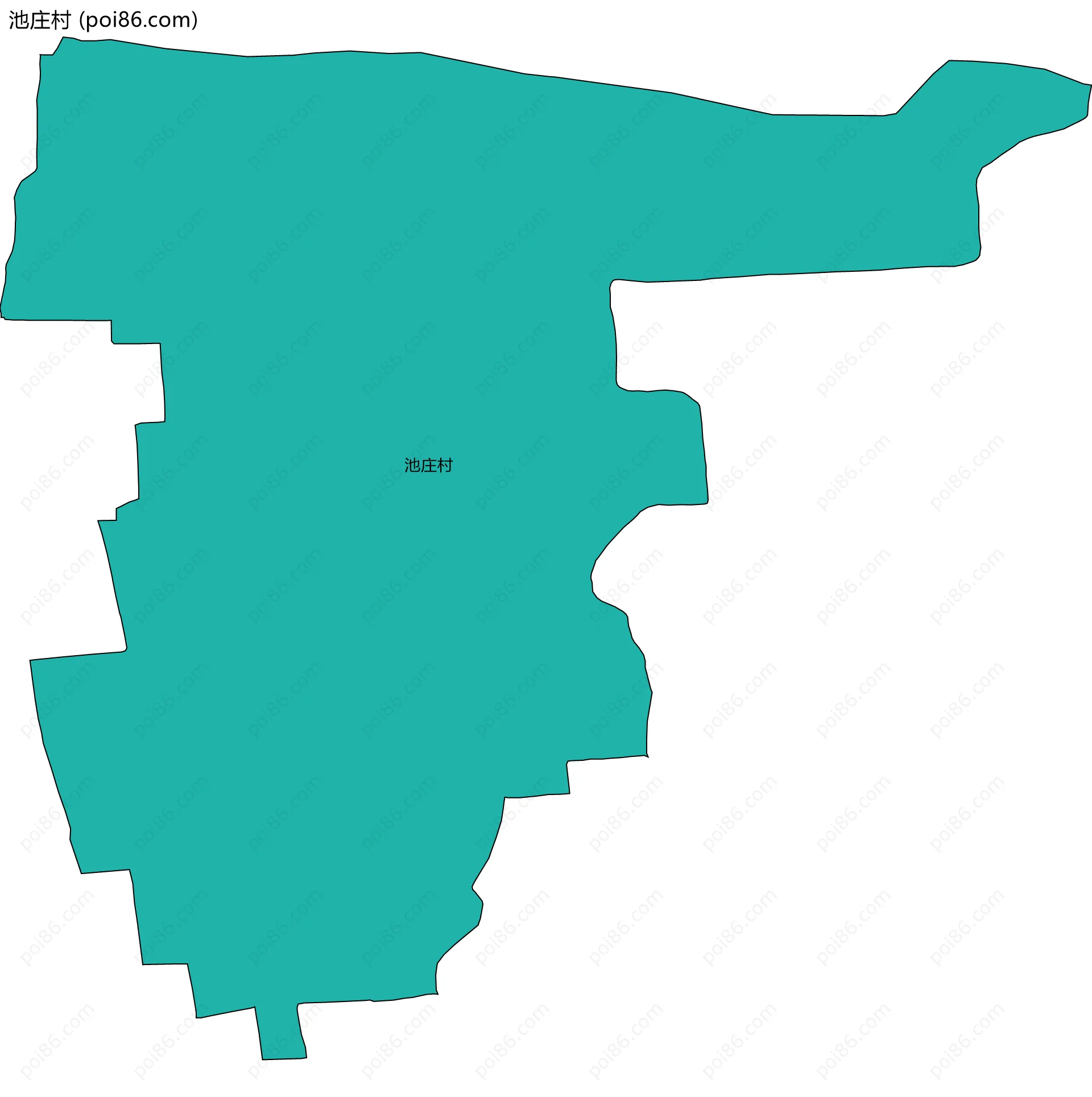 池庄村边界地图