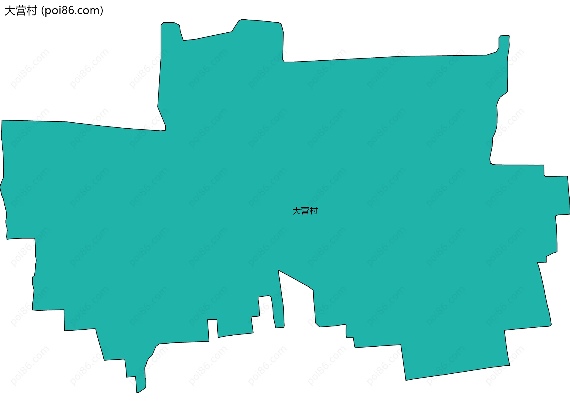 大营村边界地图