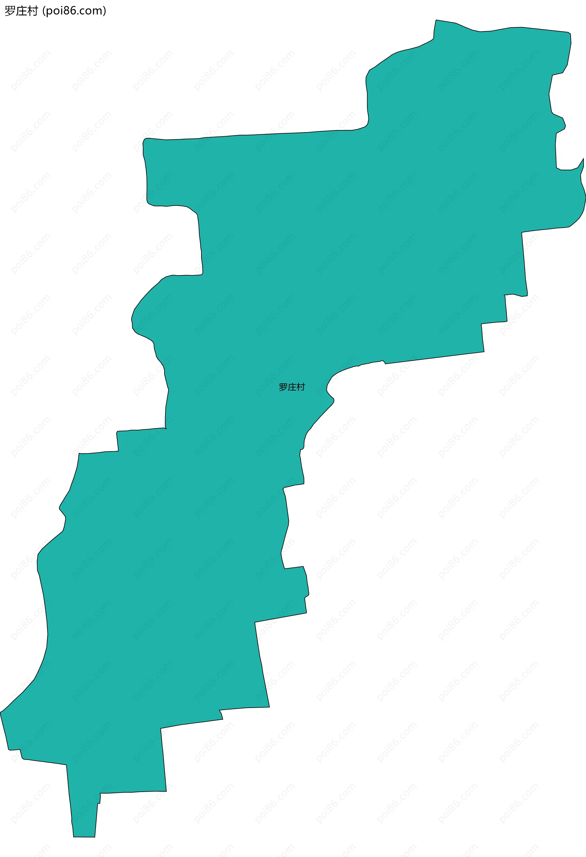 罗庄村边界地图