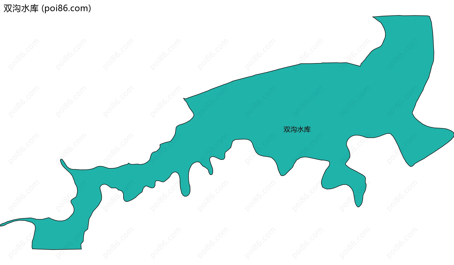 双沟水库边界地图