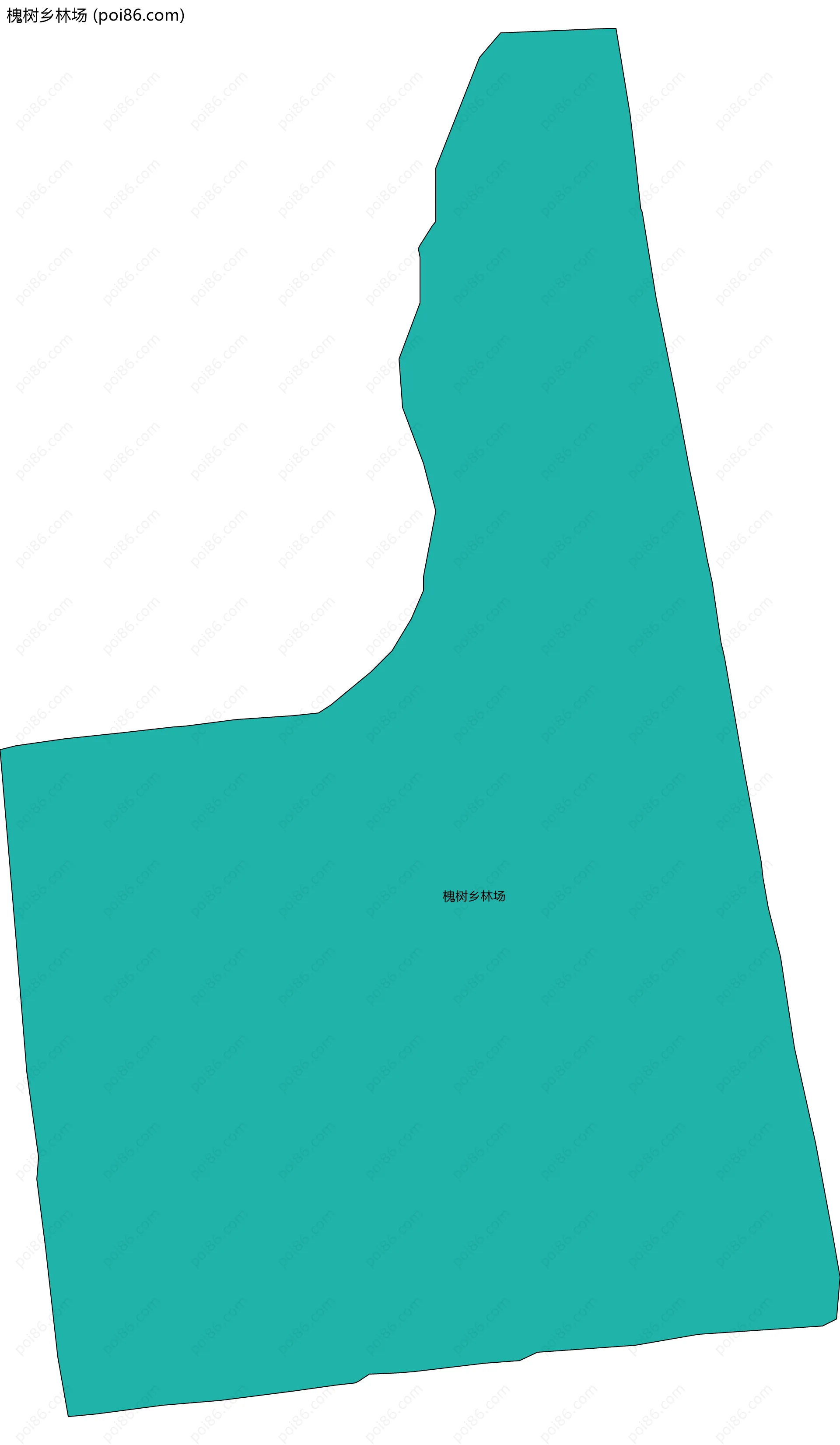 槐树乡林场边界地图