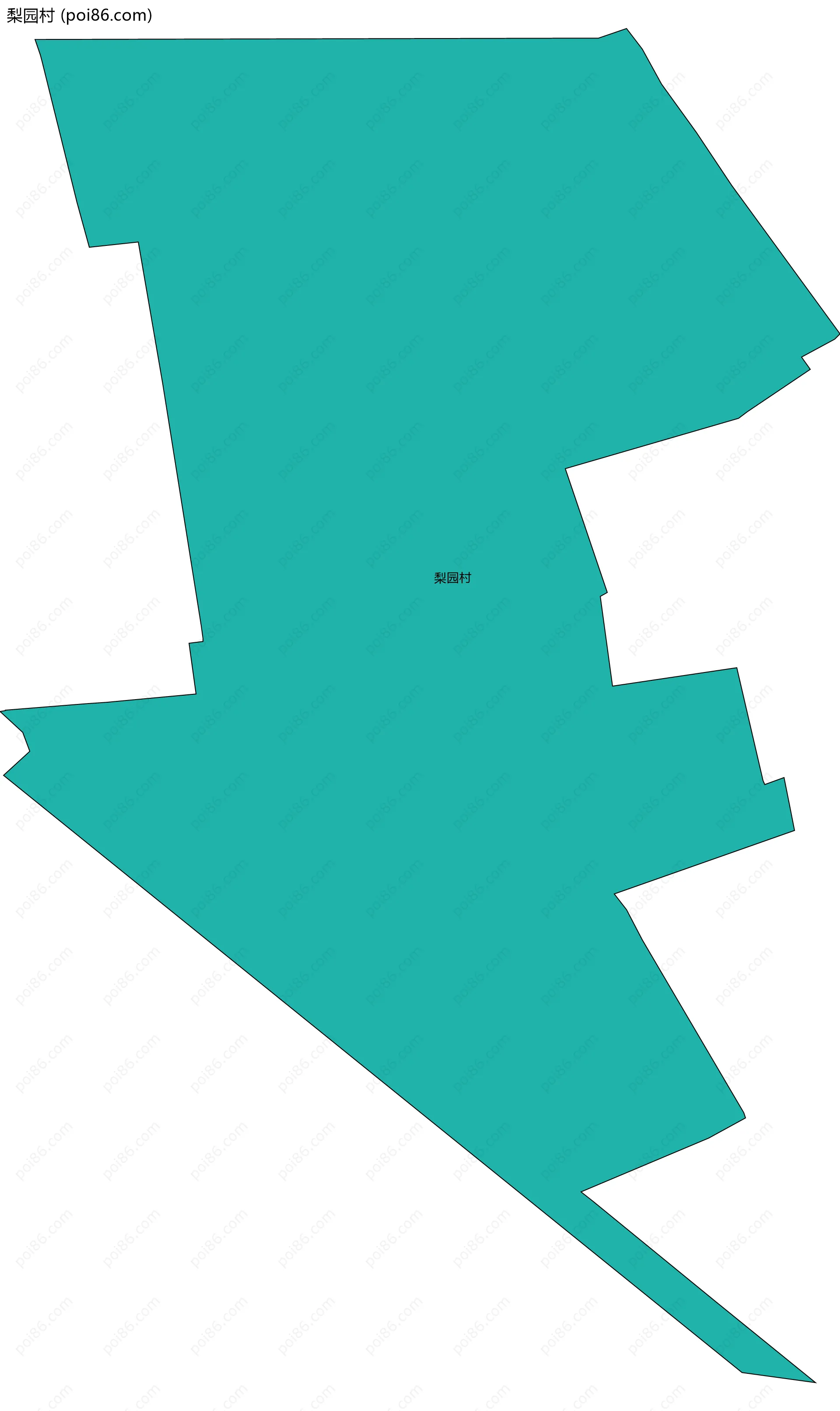 梨园村边界地图