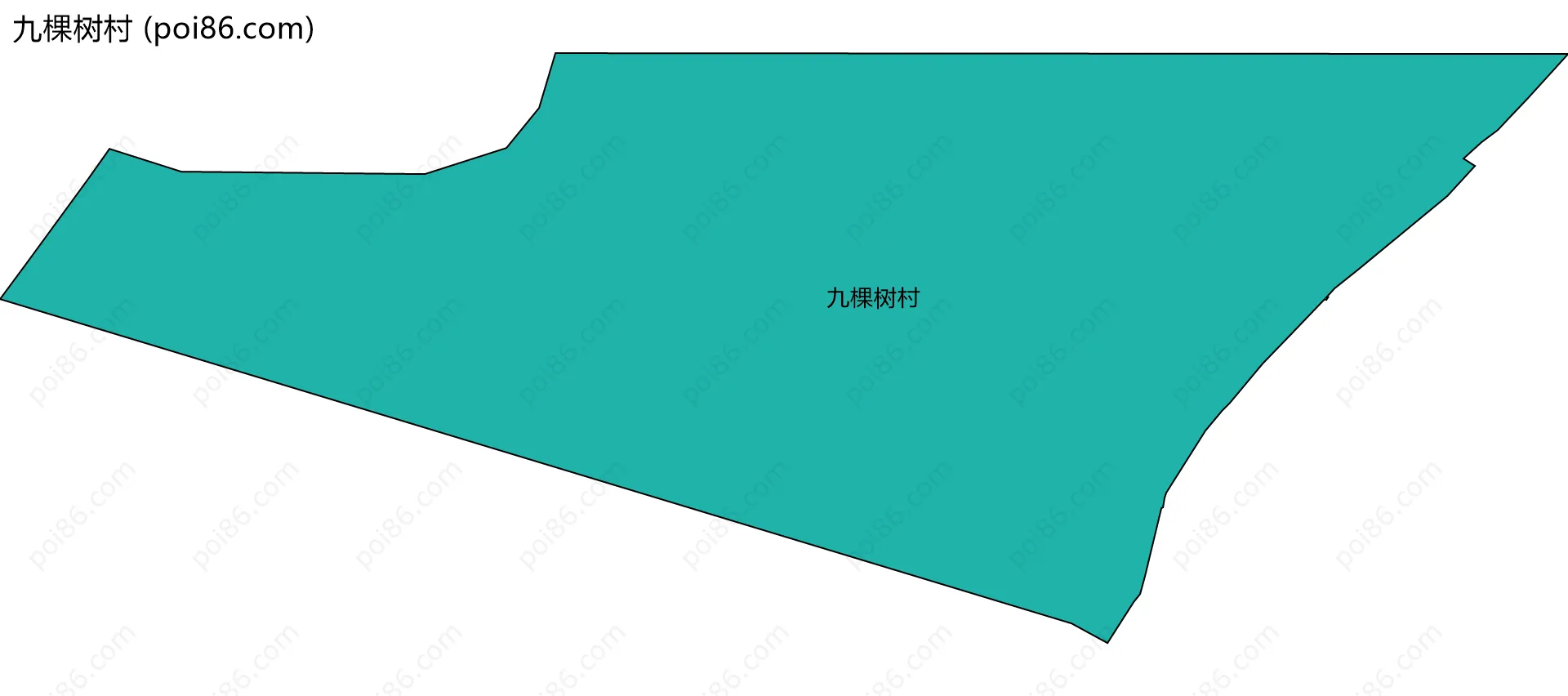 九棵树村边界地图