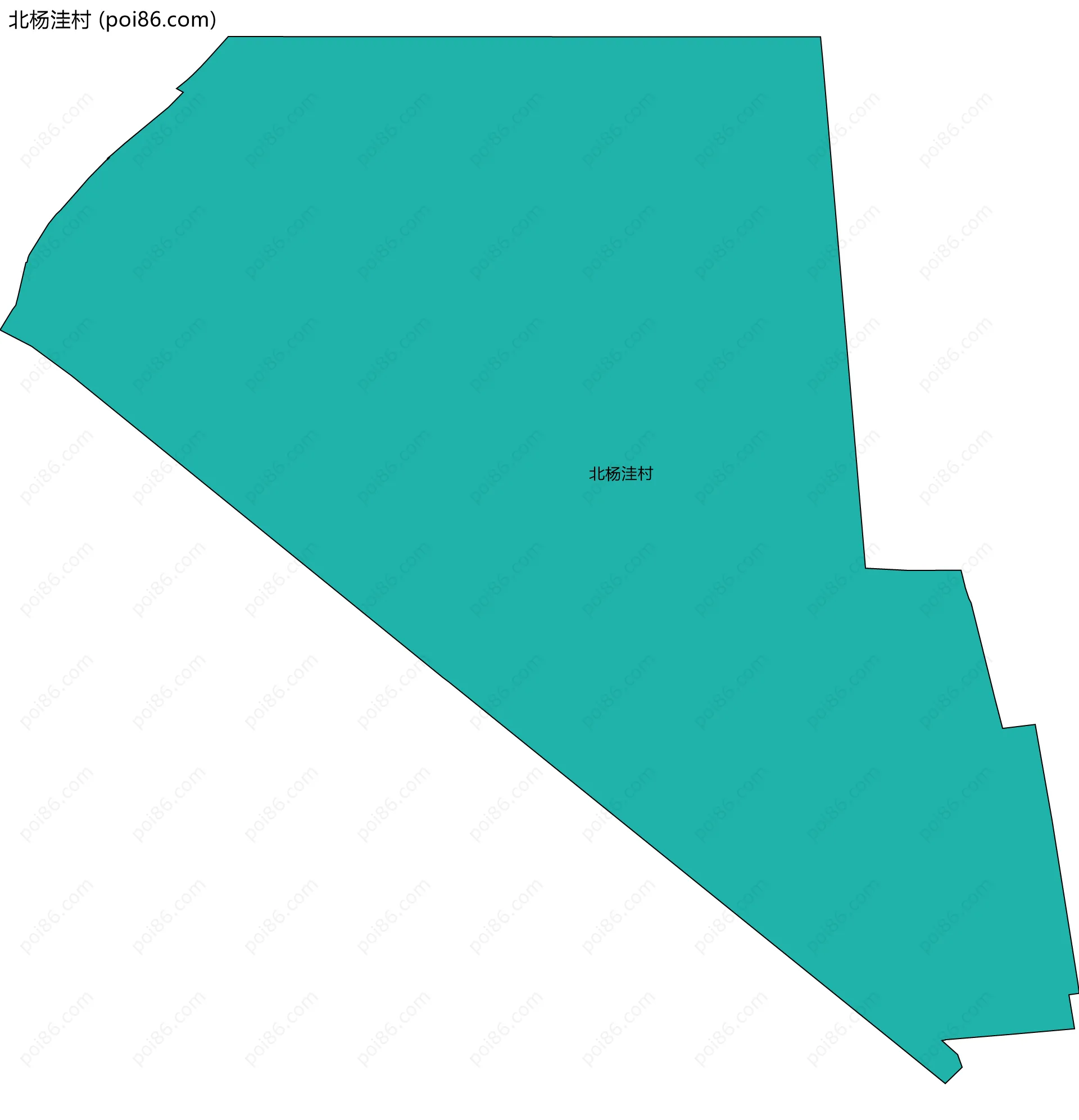 北杨洼村边界地图