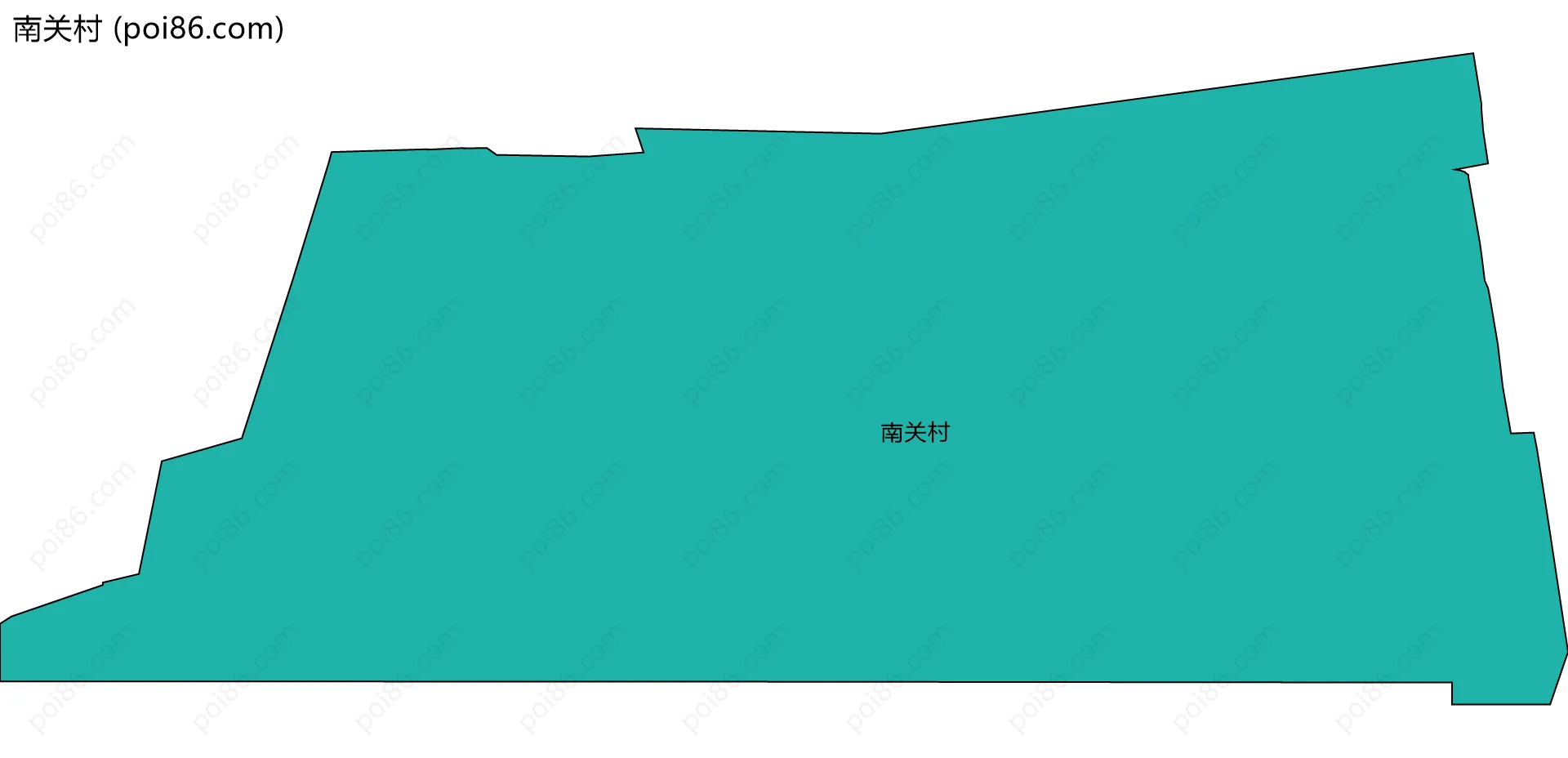 南关村边界地图