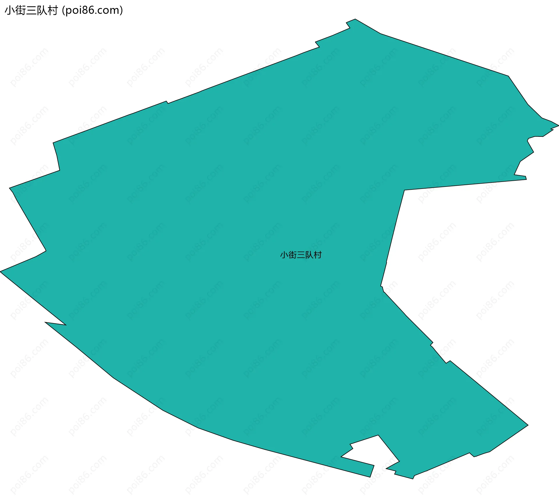 小街三队村边界地图