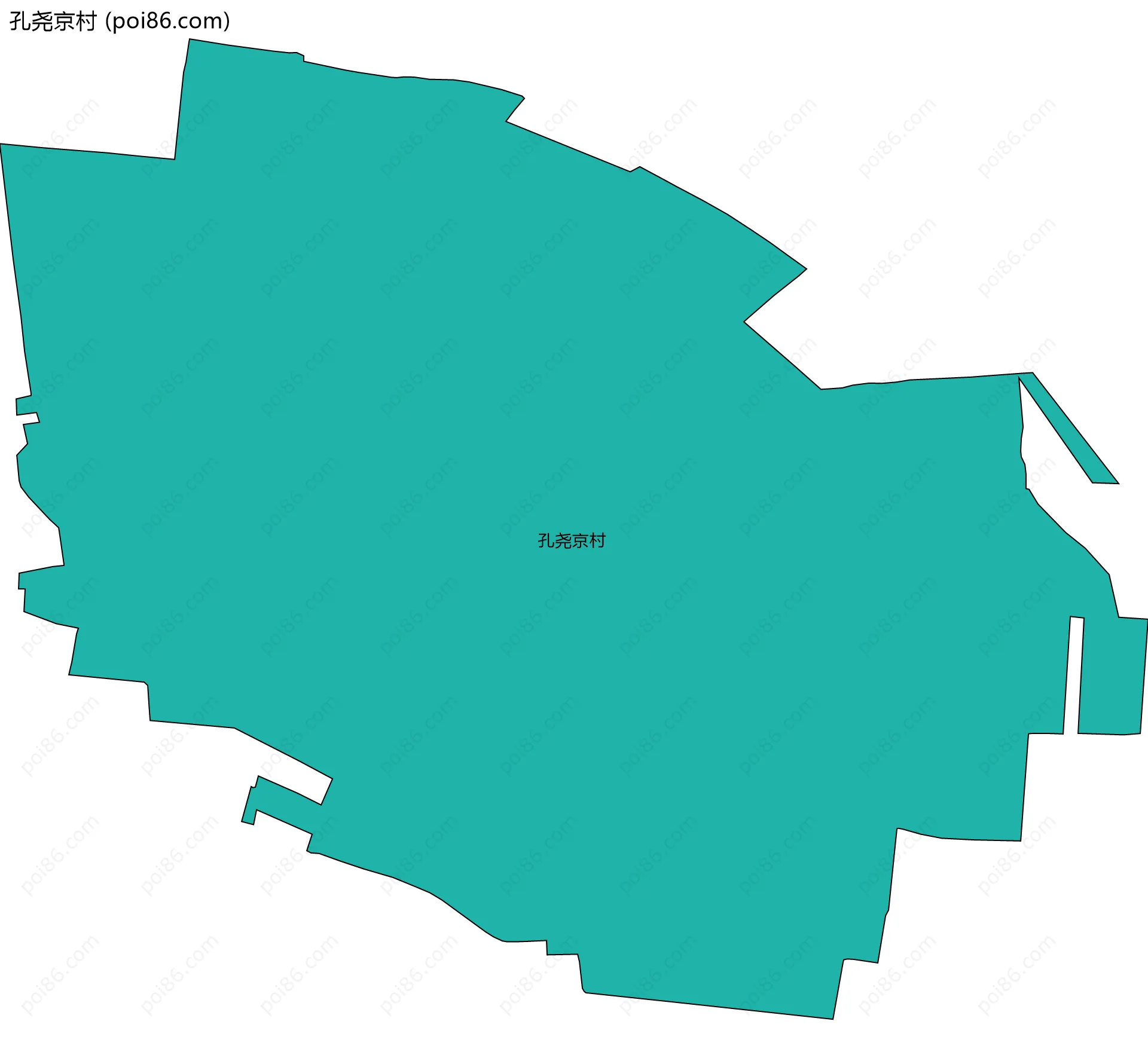 孔尧京村边界地图
