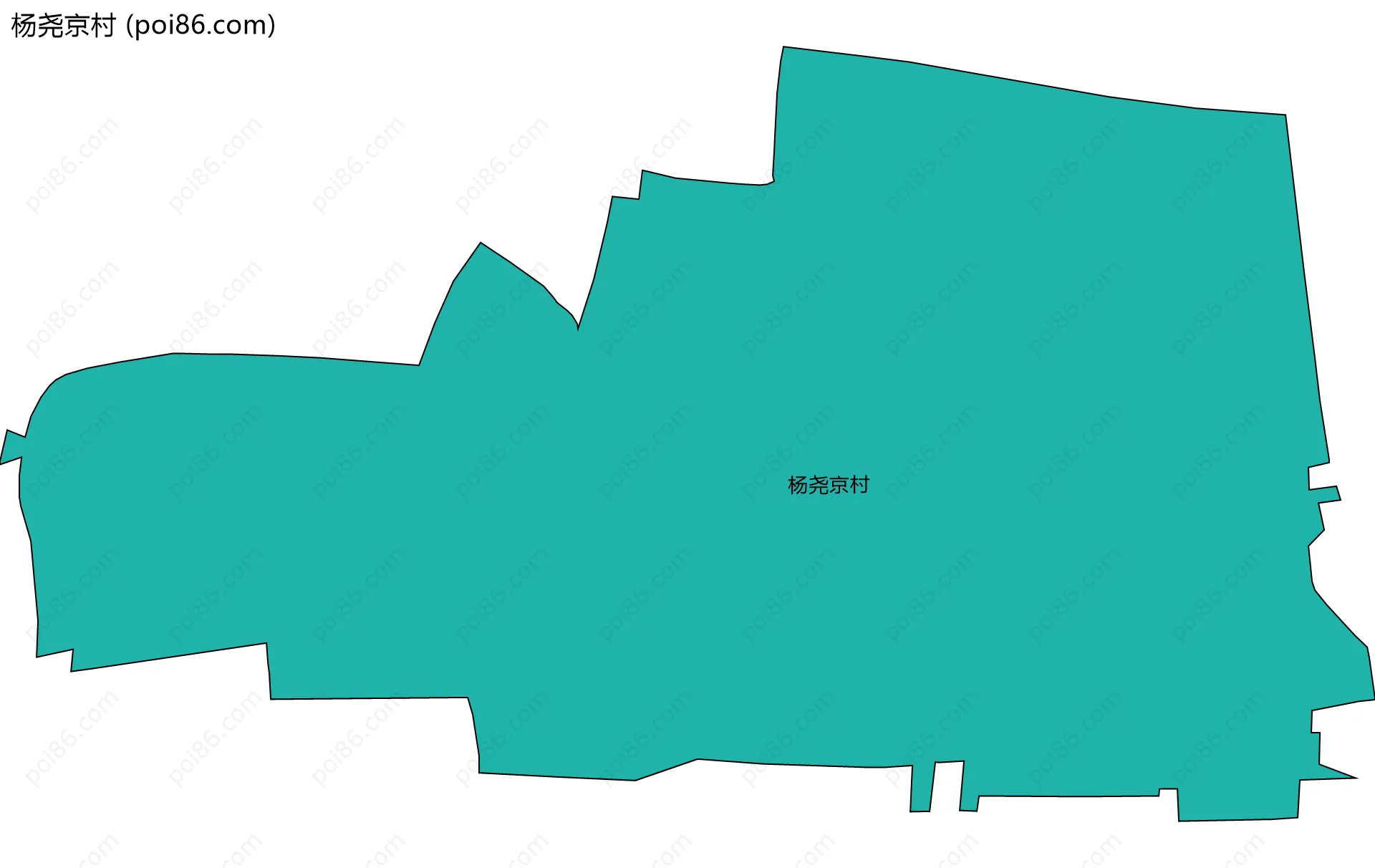 杨尧京村边界地图