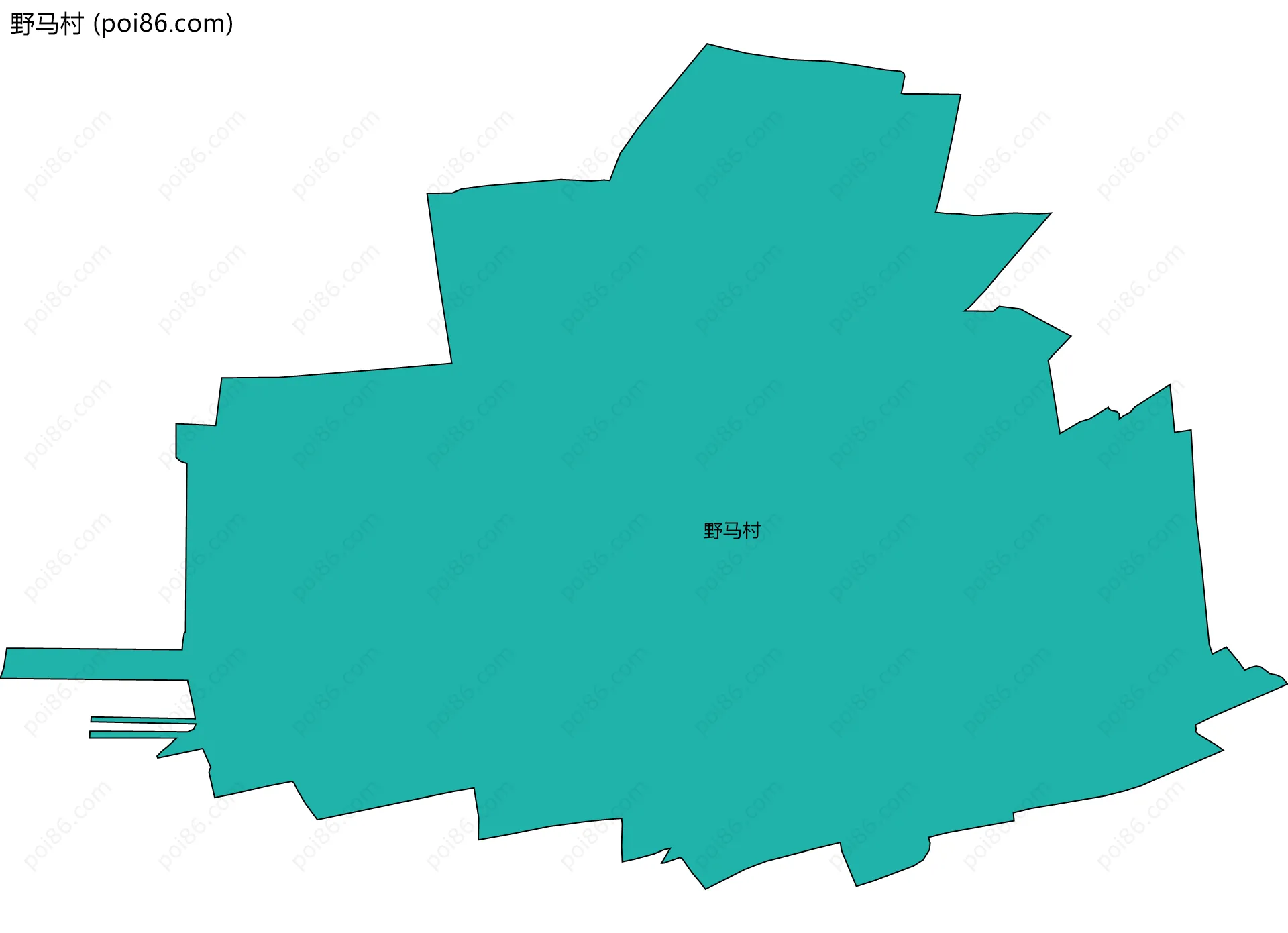 野马村边界地图