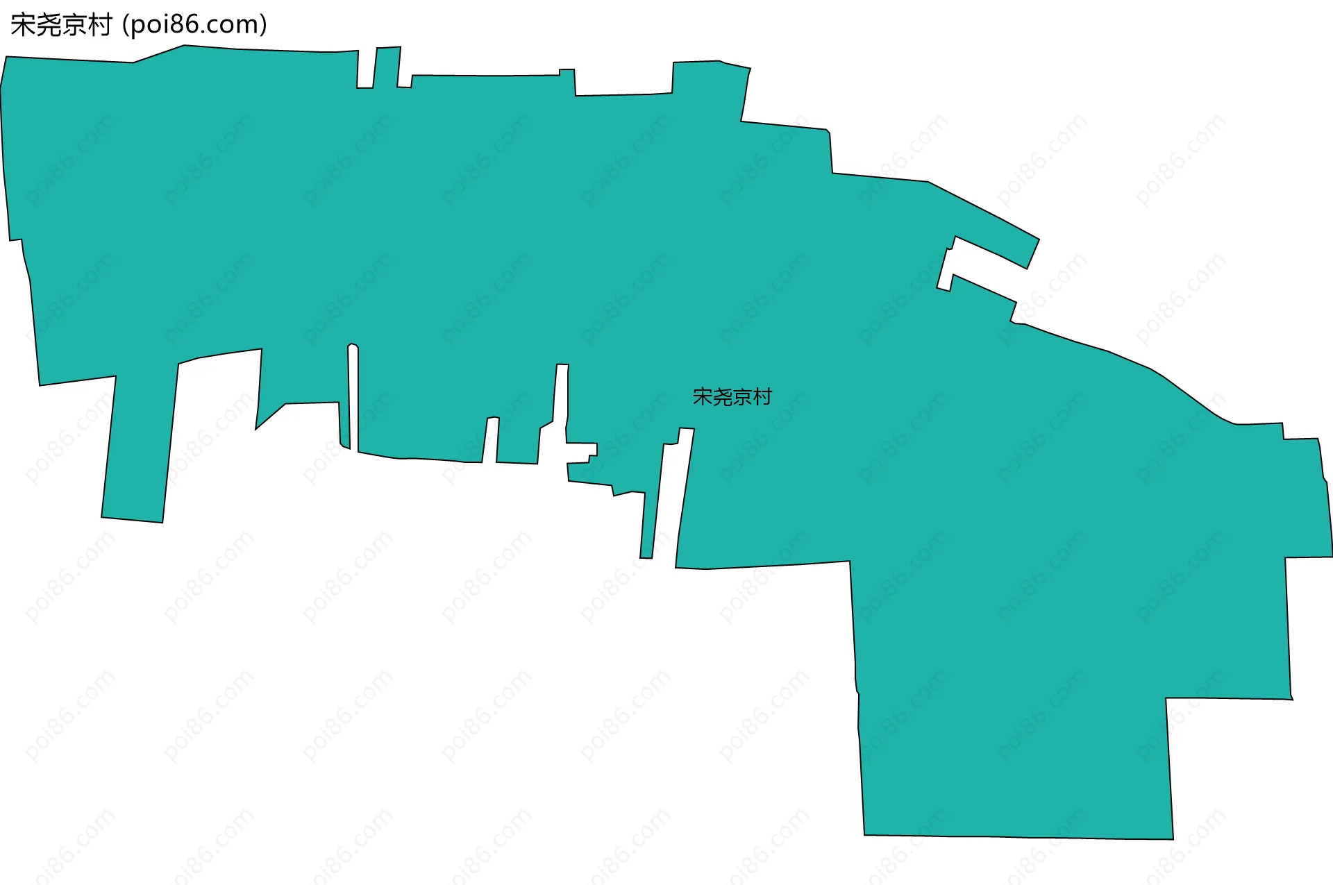 宋尧京村边界地图