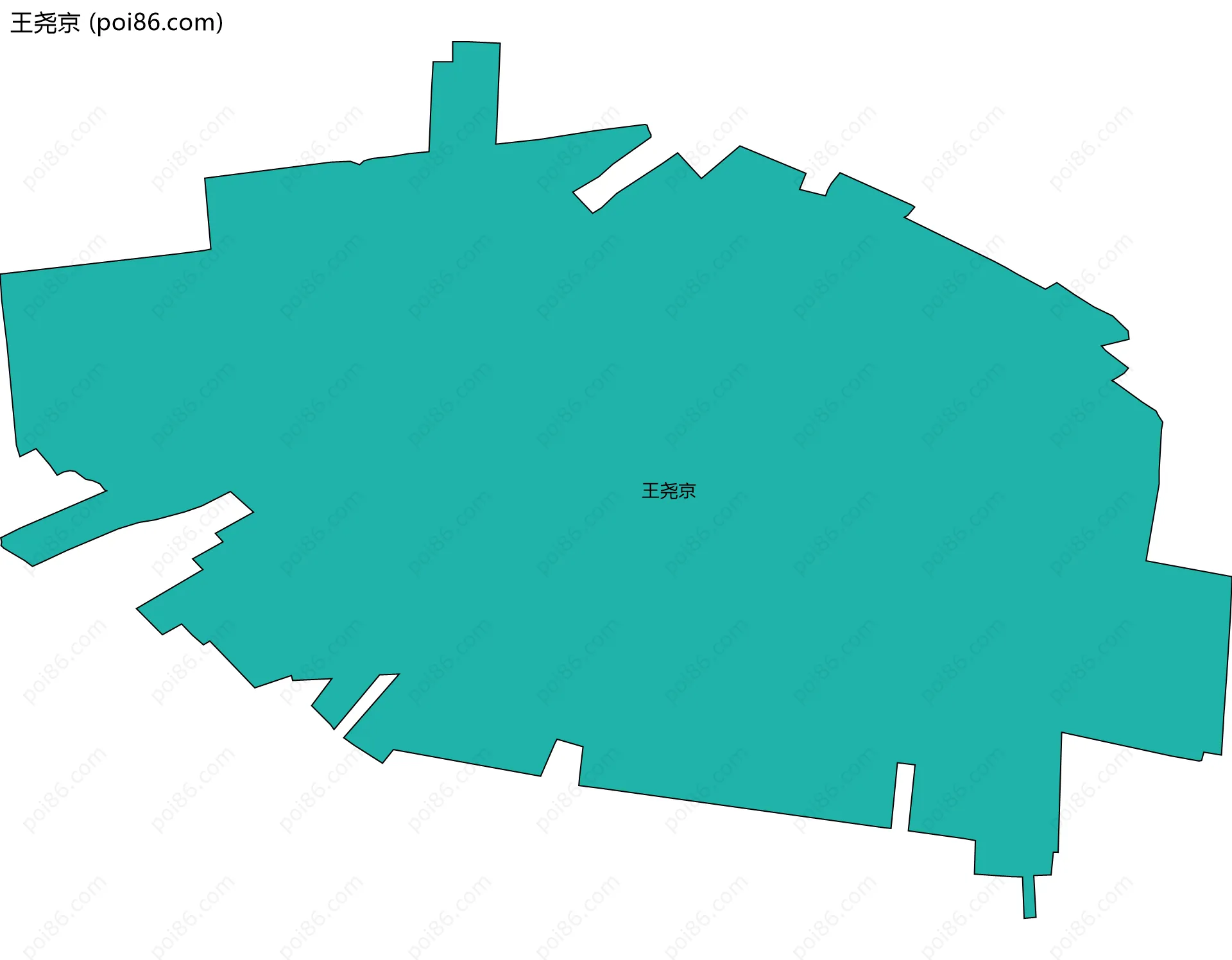 王尧京边界地图