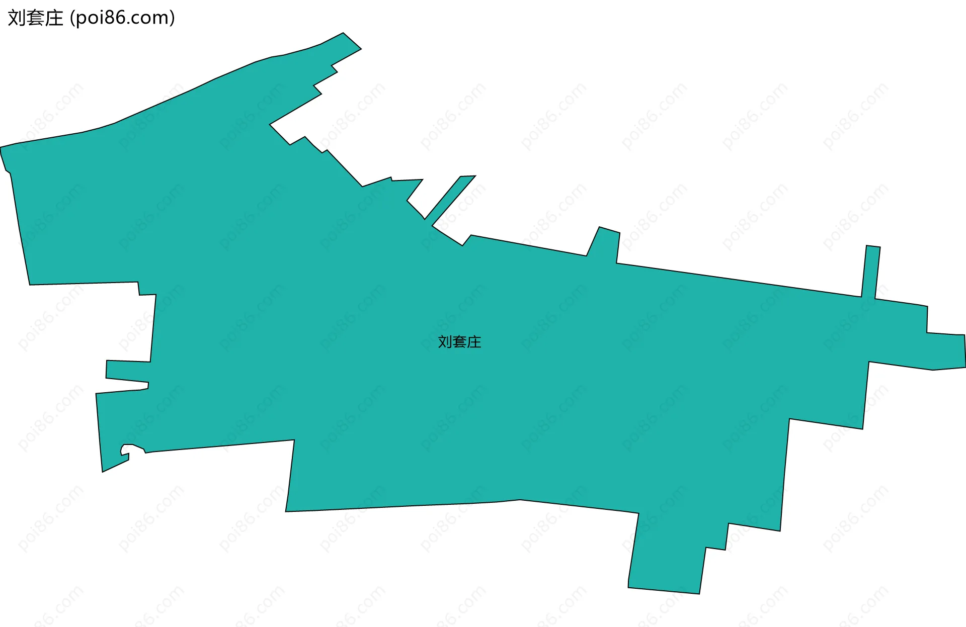 刘套庄边界地图