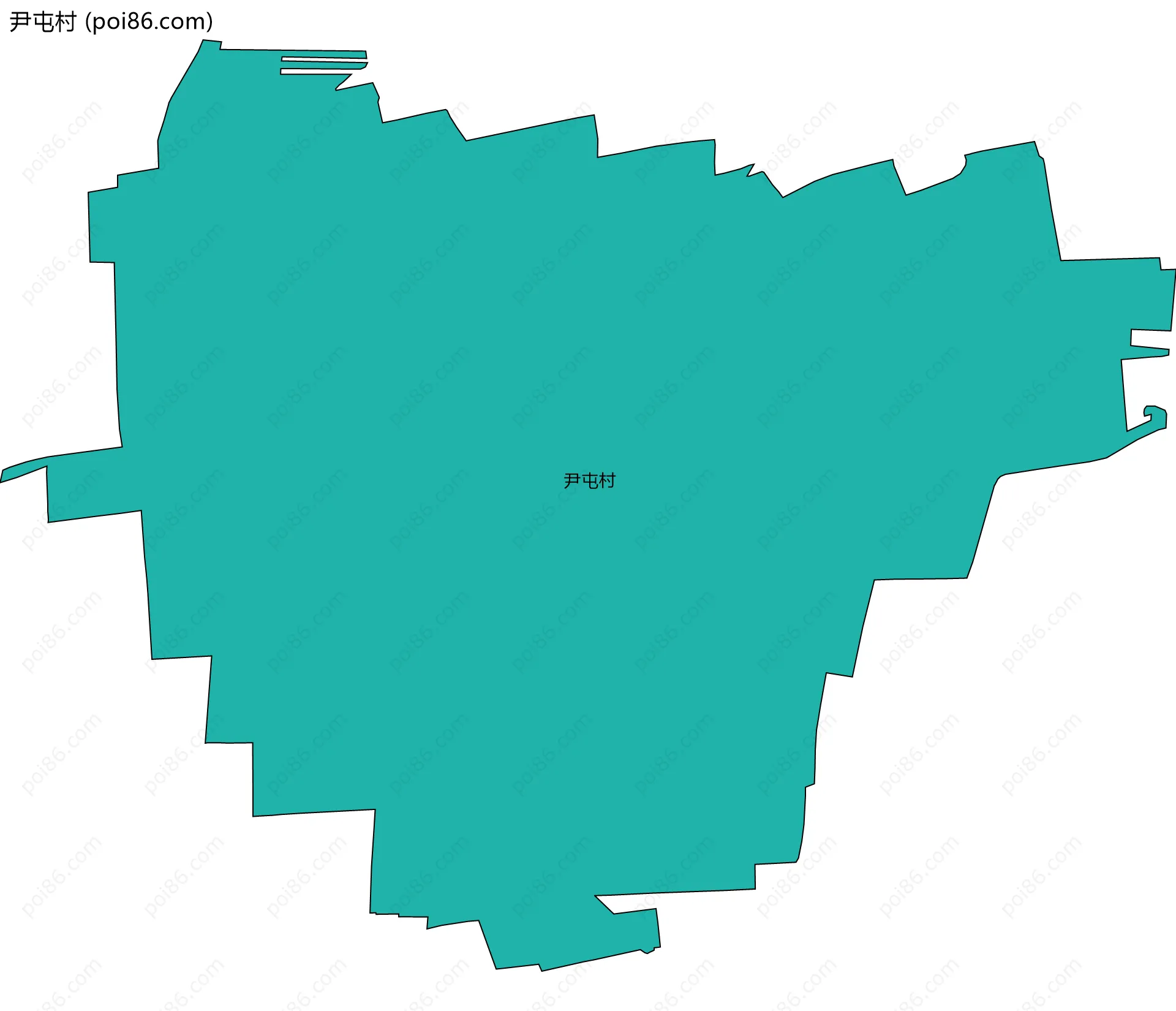 尹屯村边界地图