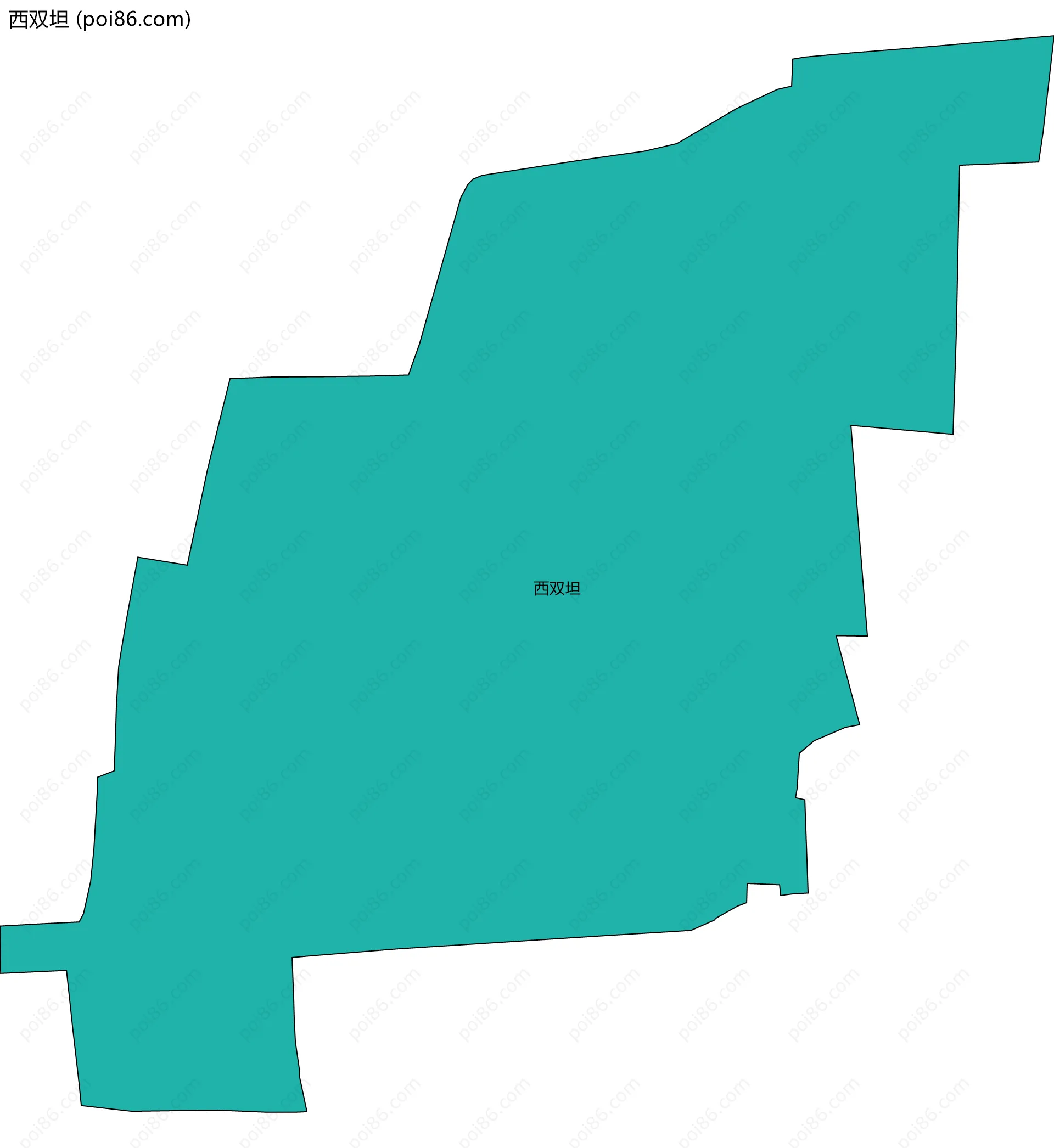 西双坦边界地图