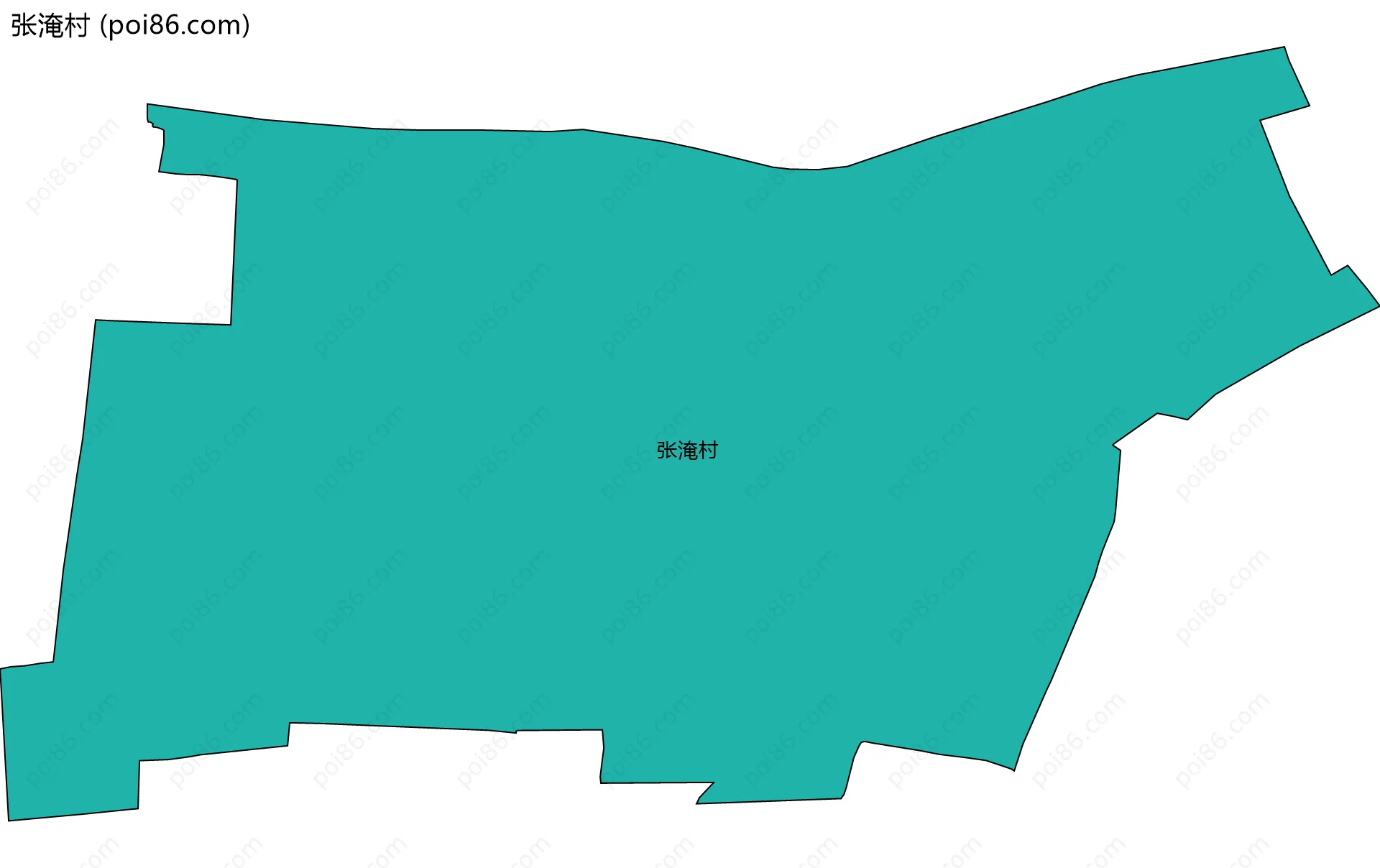 张淹村边界地图