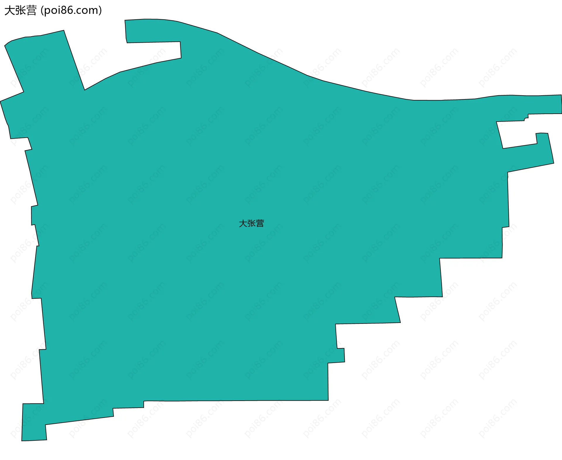 大张营边界地图