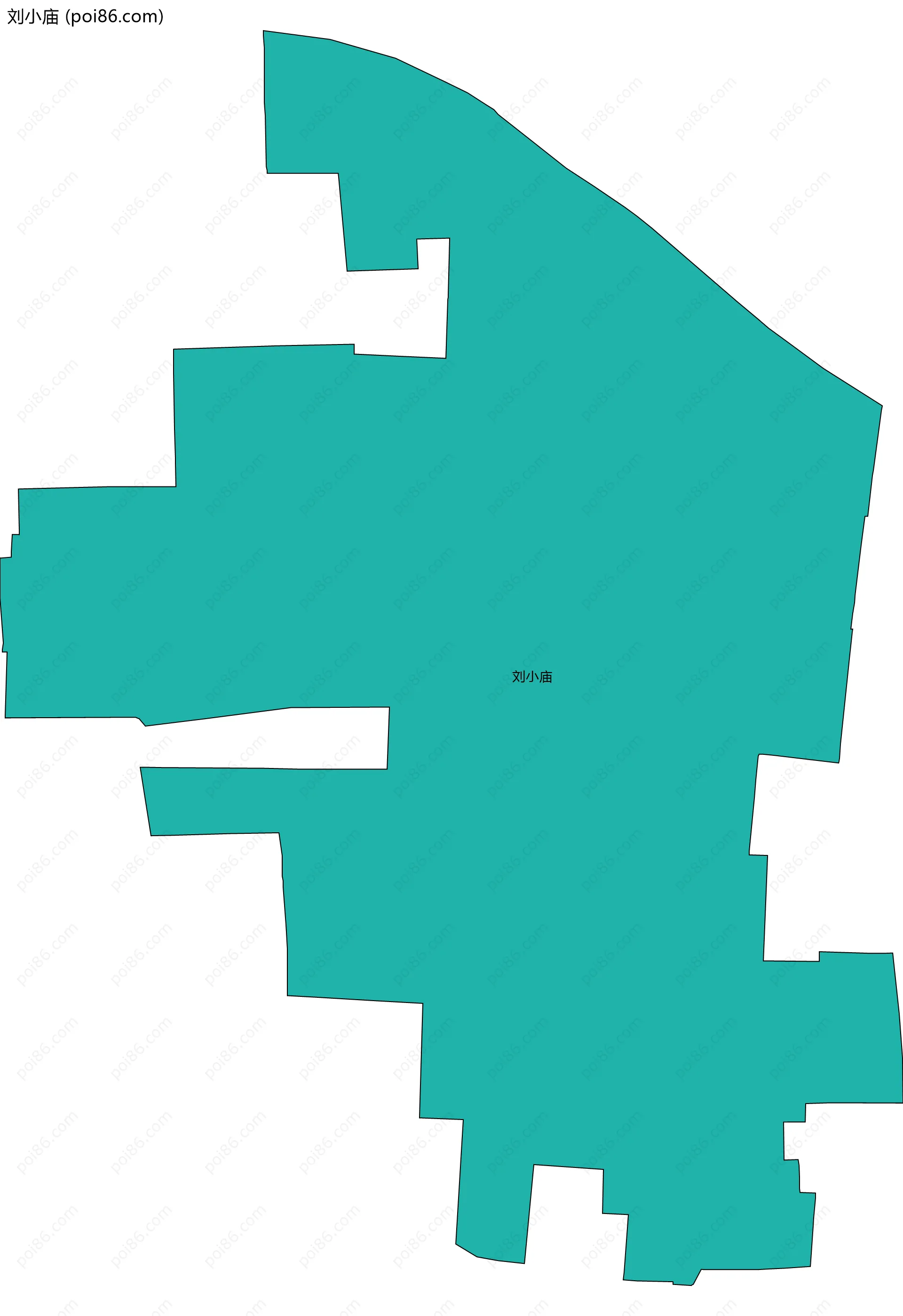 刘小庙边界地图