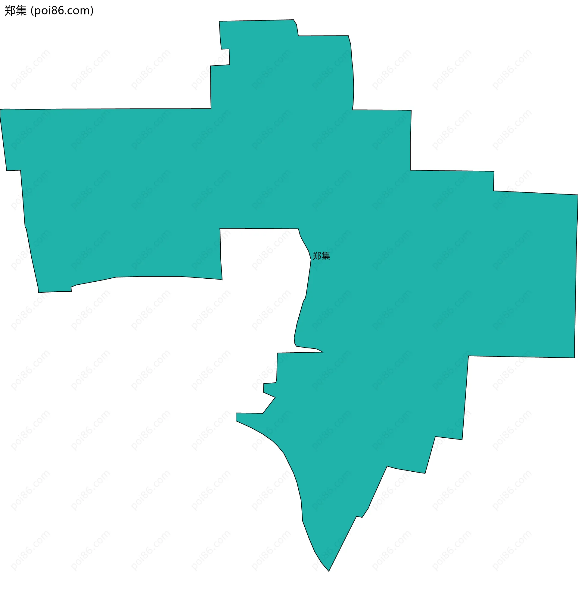 郑集边界地图
