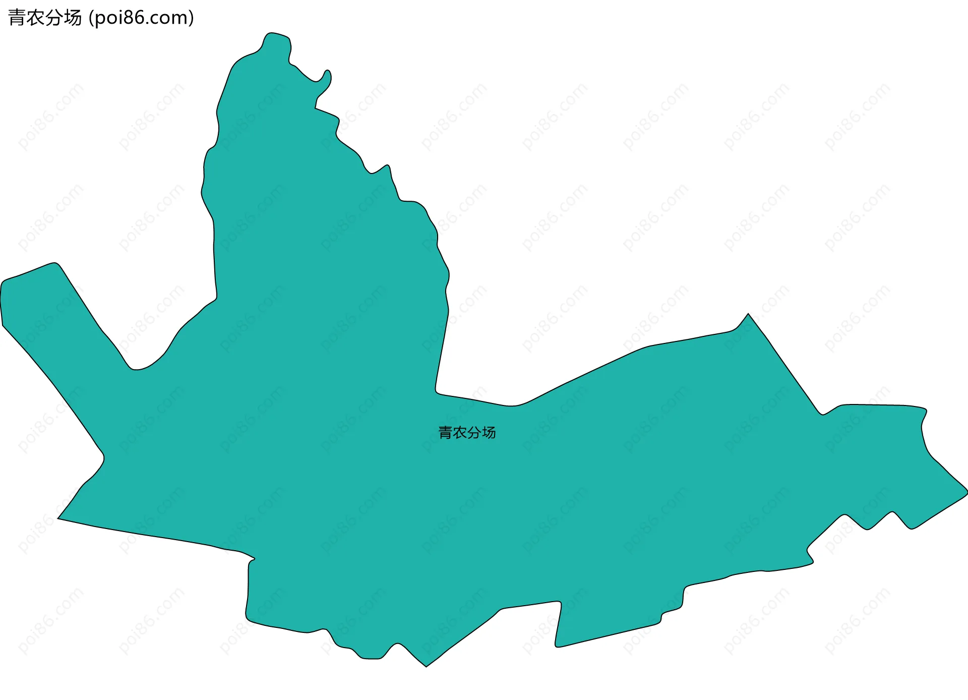 青农分场边界地图