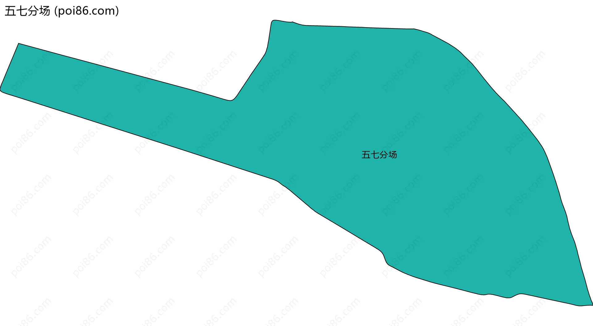 五七分场边界地图