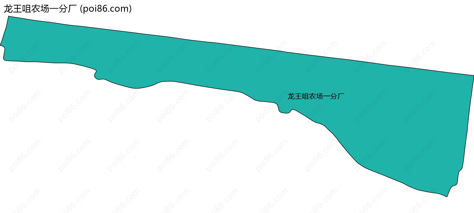 龙王咀农场一分厂边界地图