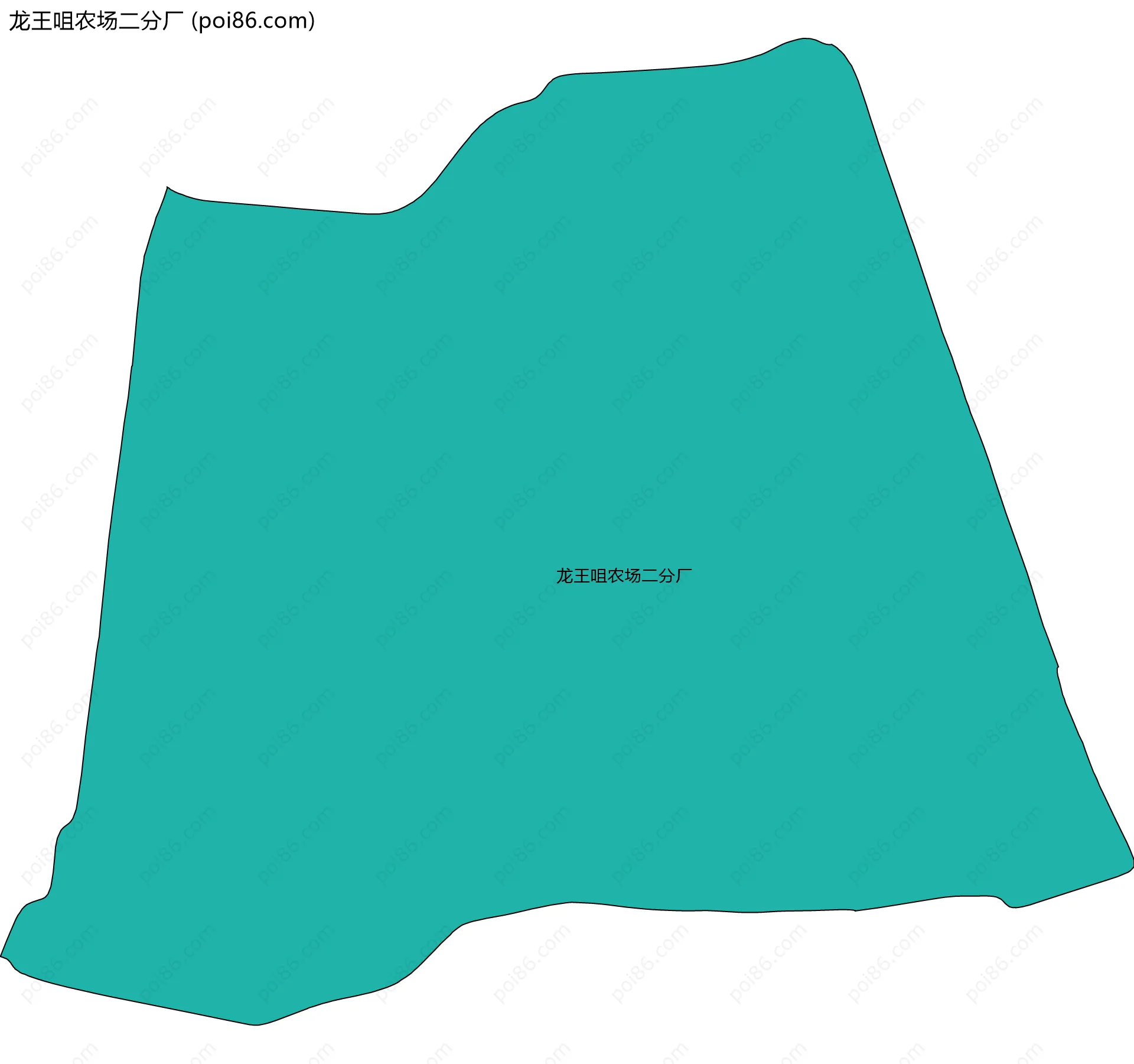 龙王咀农场二分厂边界地图