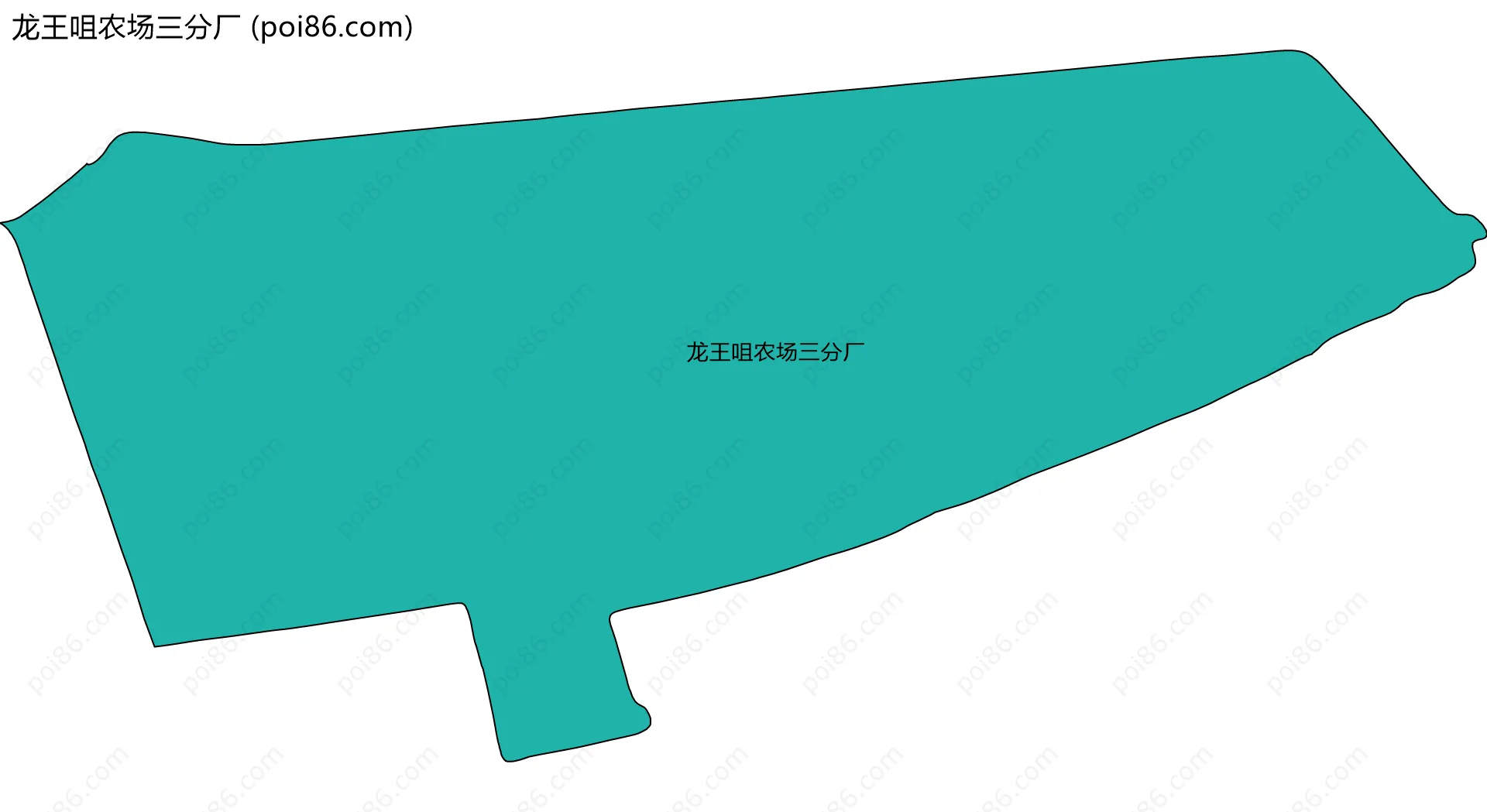 龙王咀农场三分厂边界地图