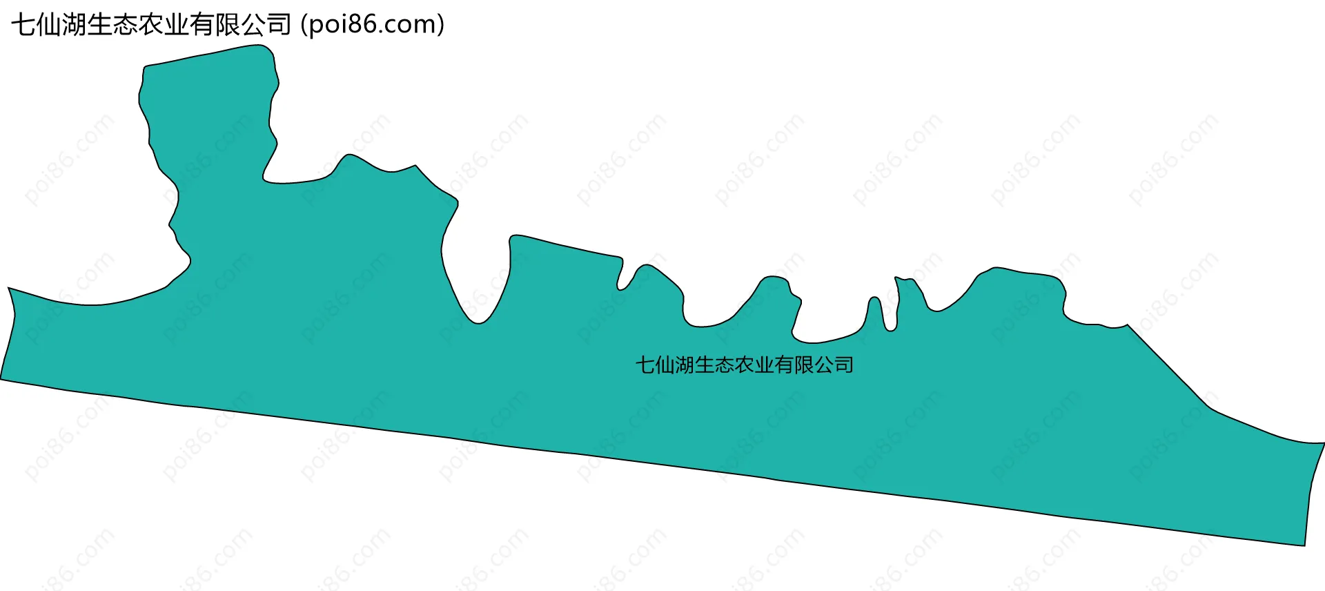 七仙湖生态农业有限公司边界地图
