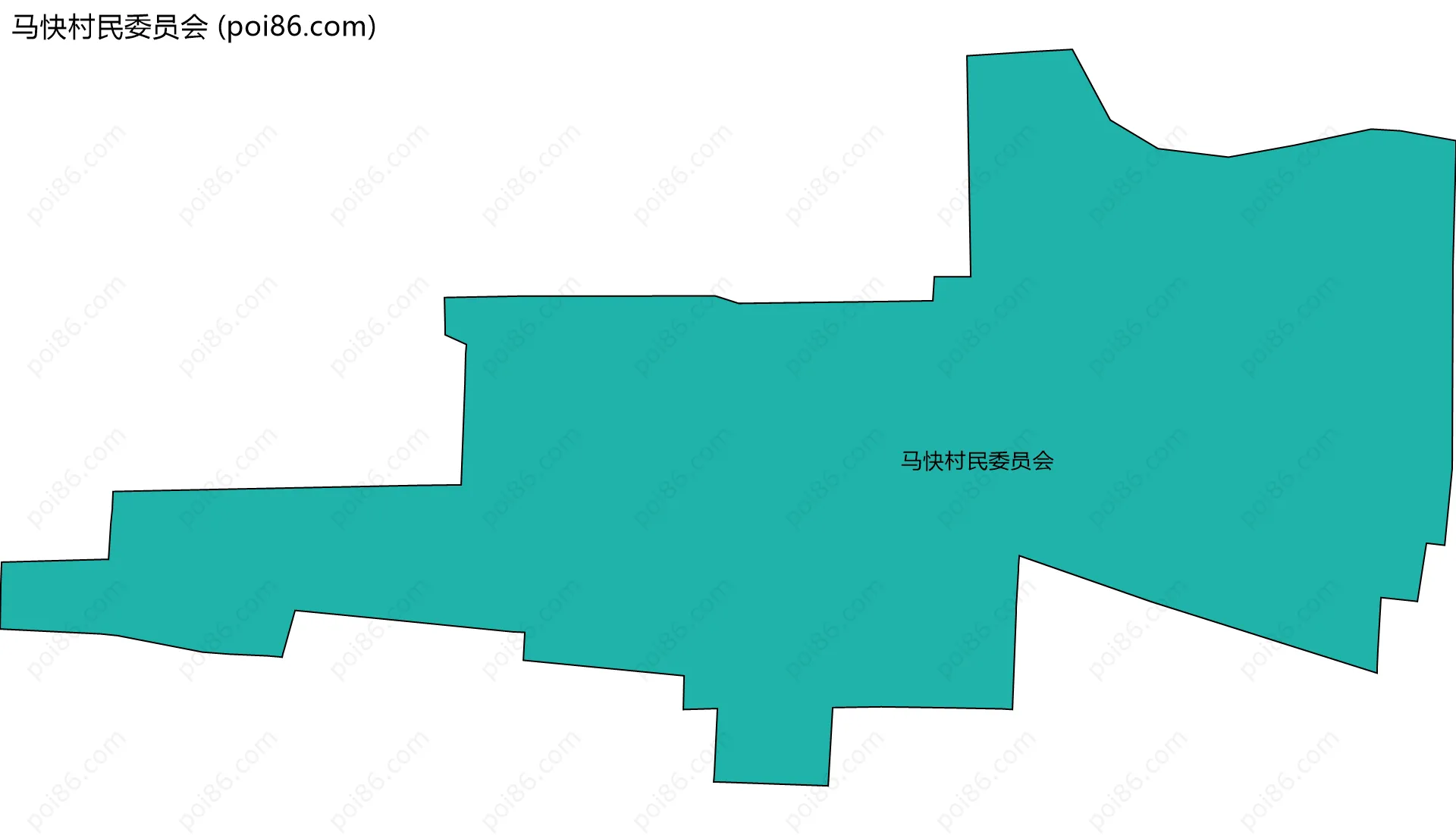 马快村民委员会边界地图