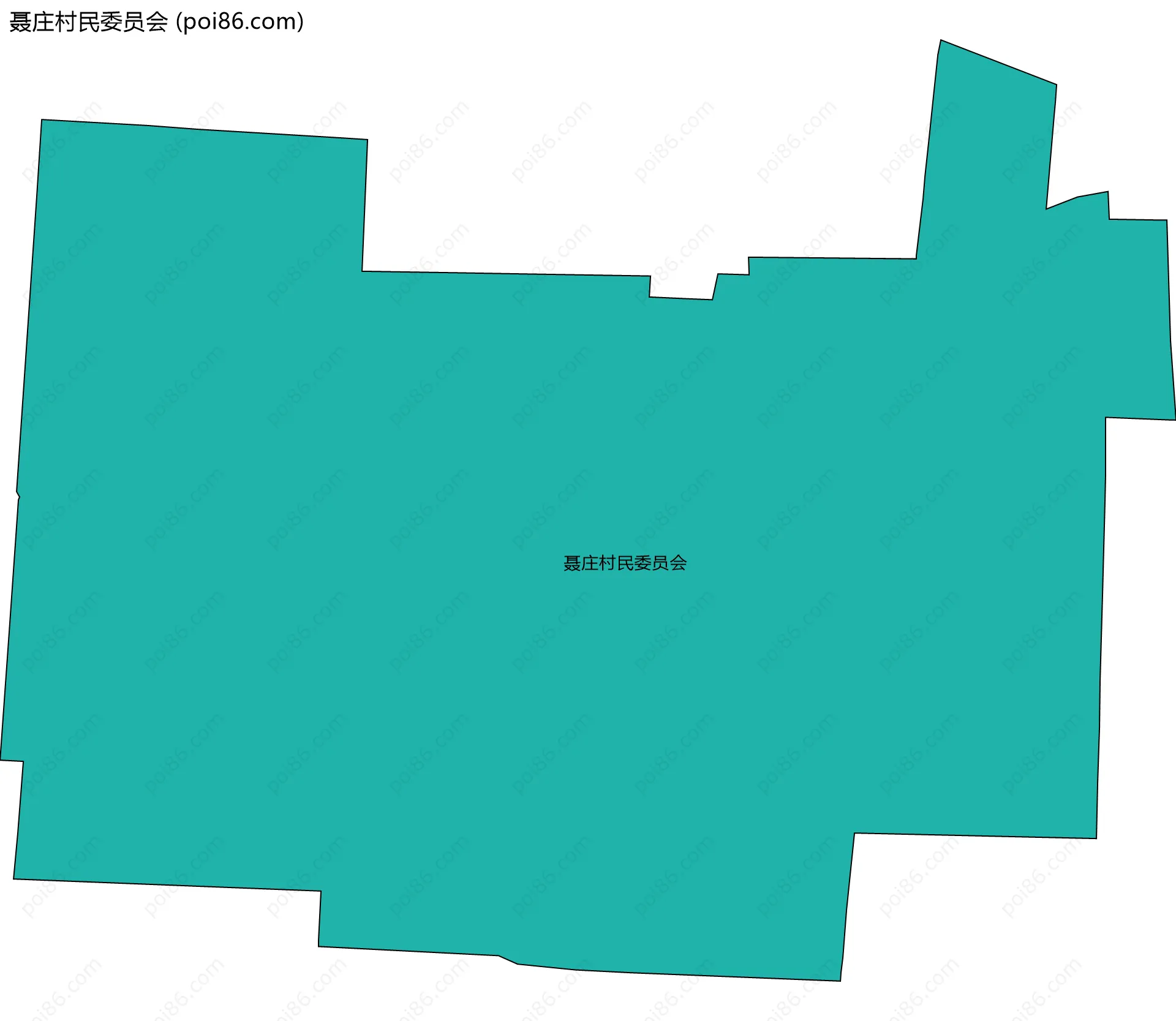 聂庄村民委员会边界地图