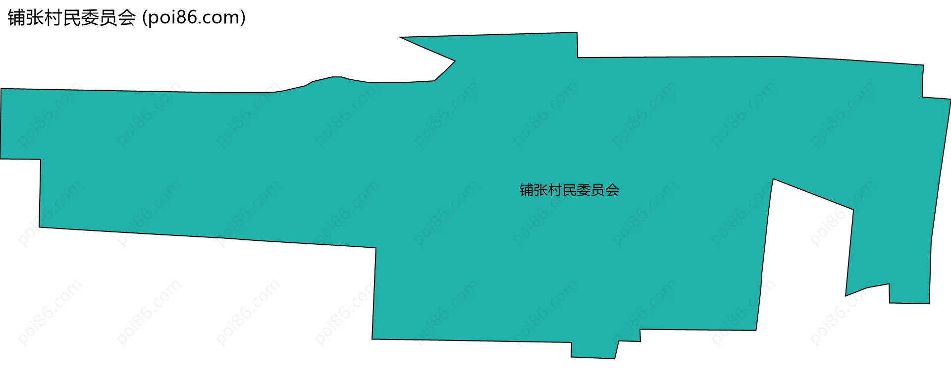 铺张村民委员会边界地图