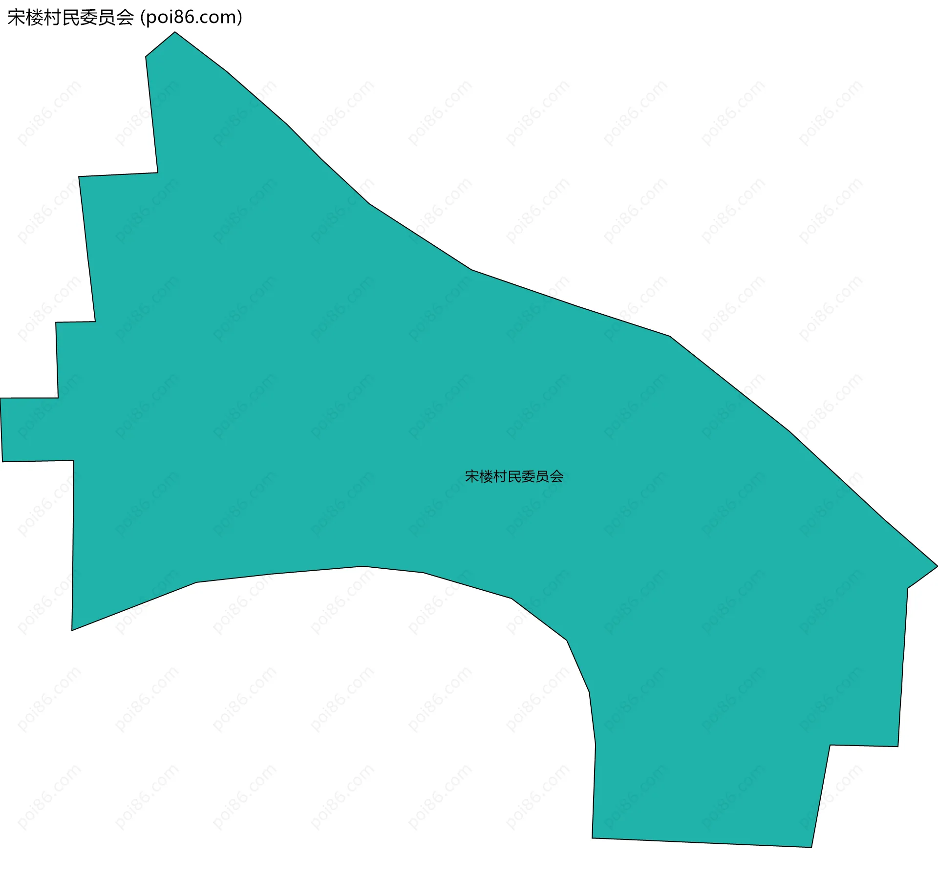 宋楼村民委员会边界地图
