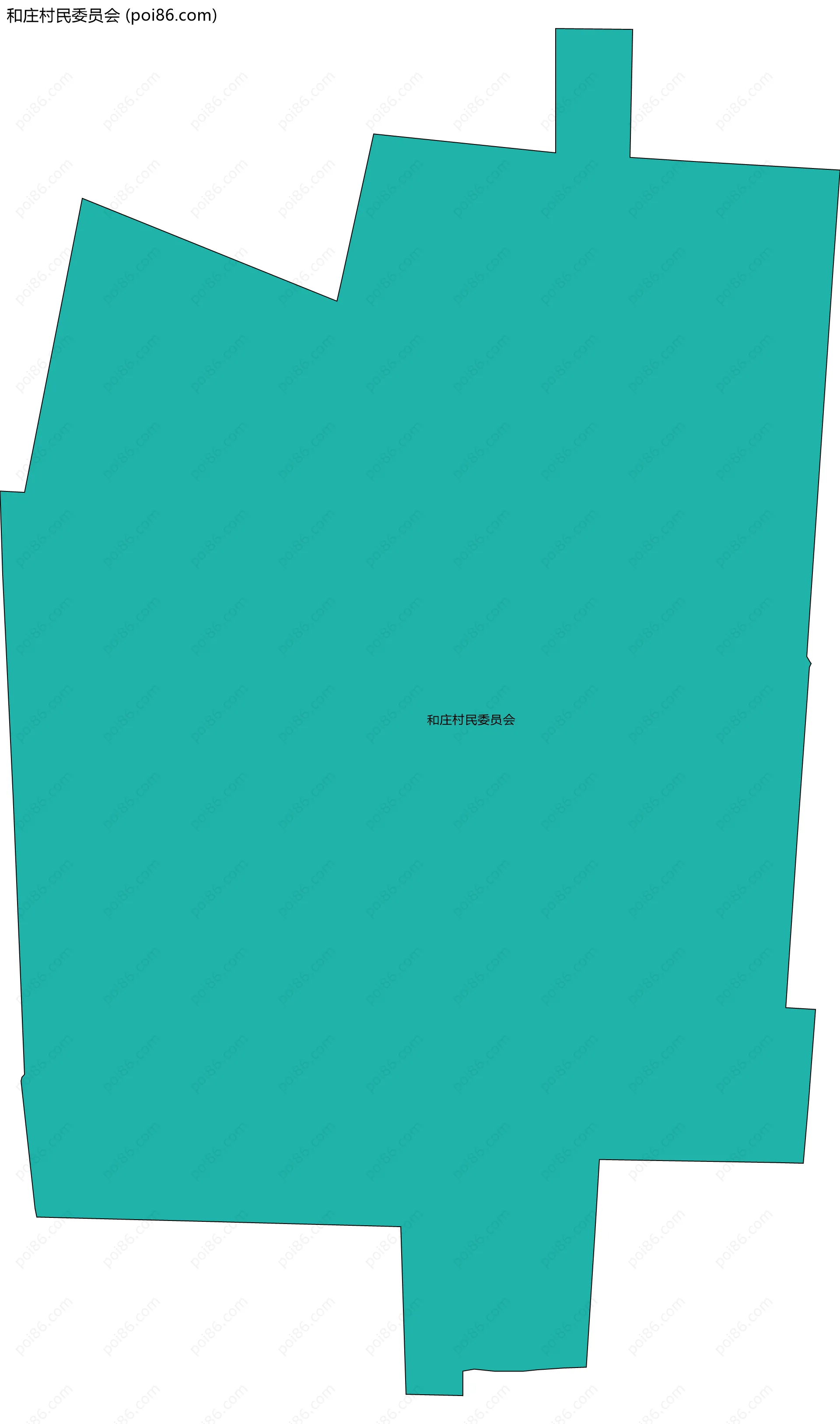 和庄村民委员会边界地图