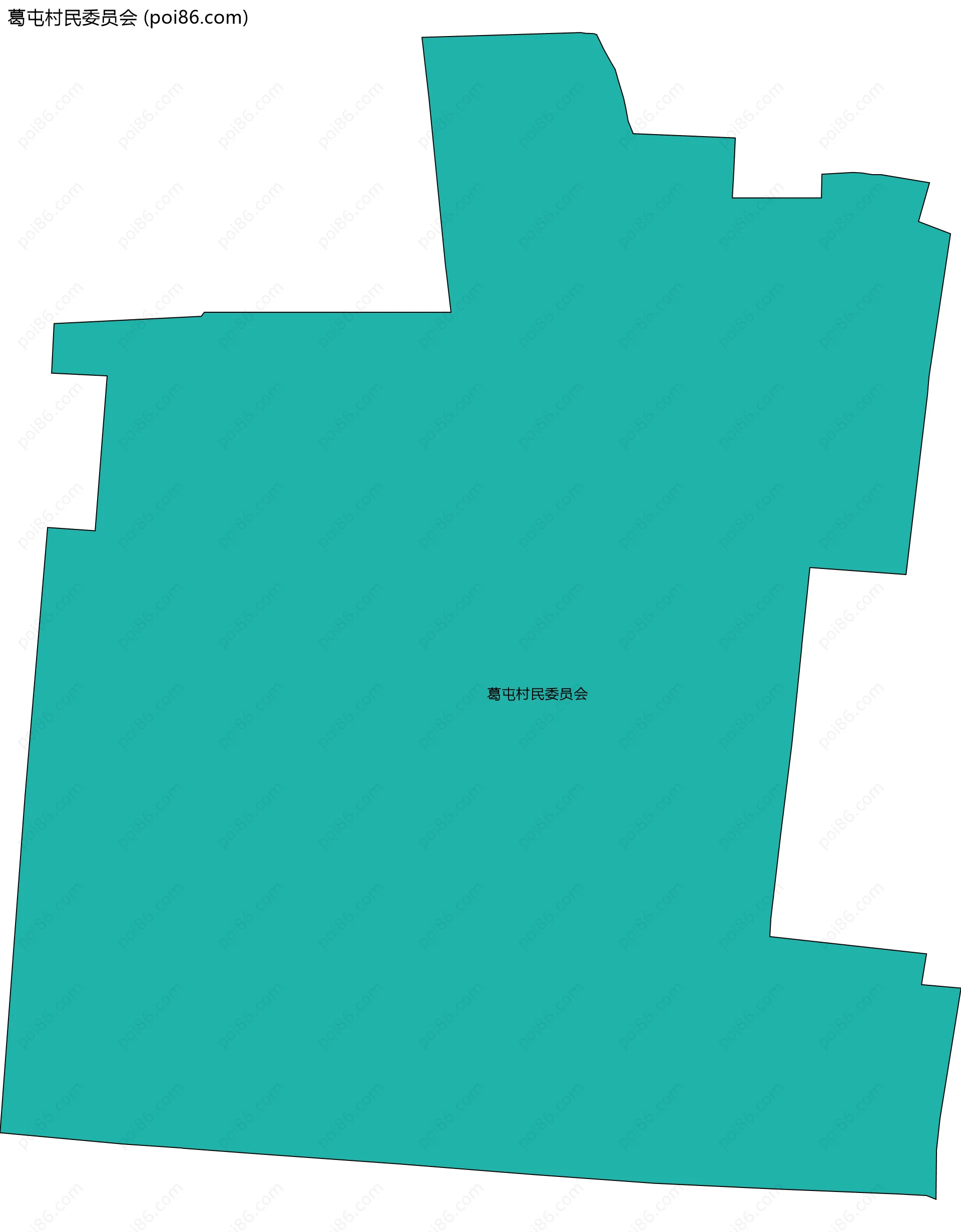 葛屯村民委员会边界地图