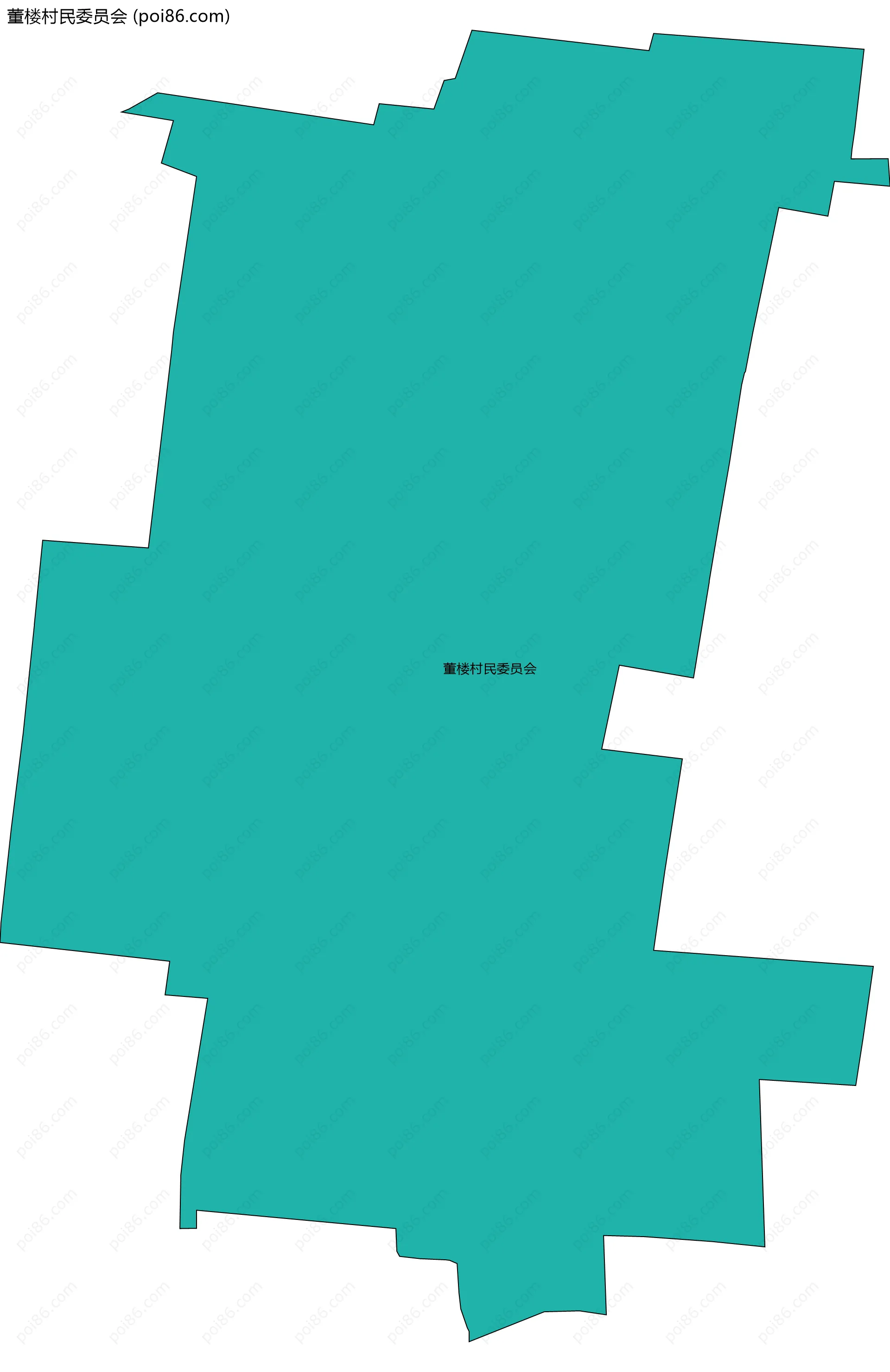 董楼村民委员会边界地图