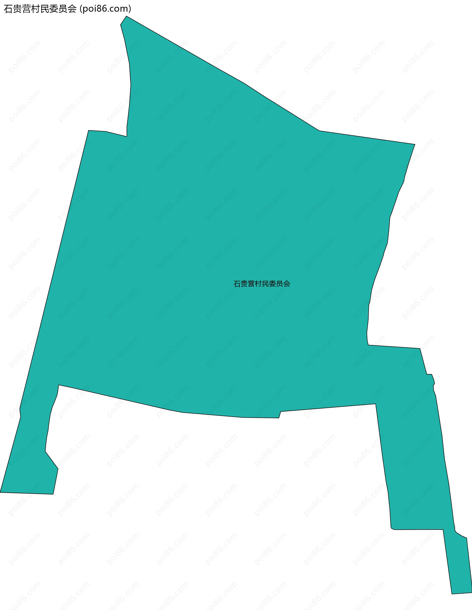 石贵营村民委员会边界地图