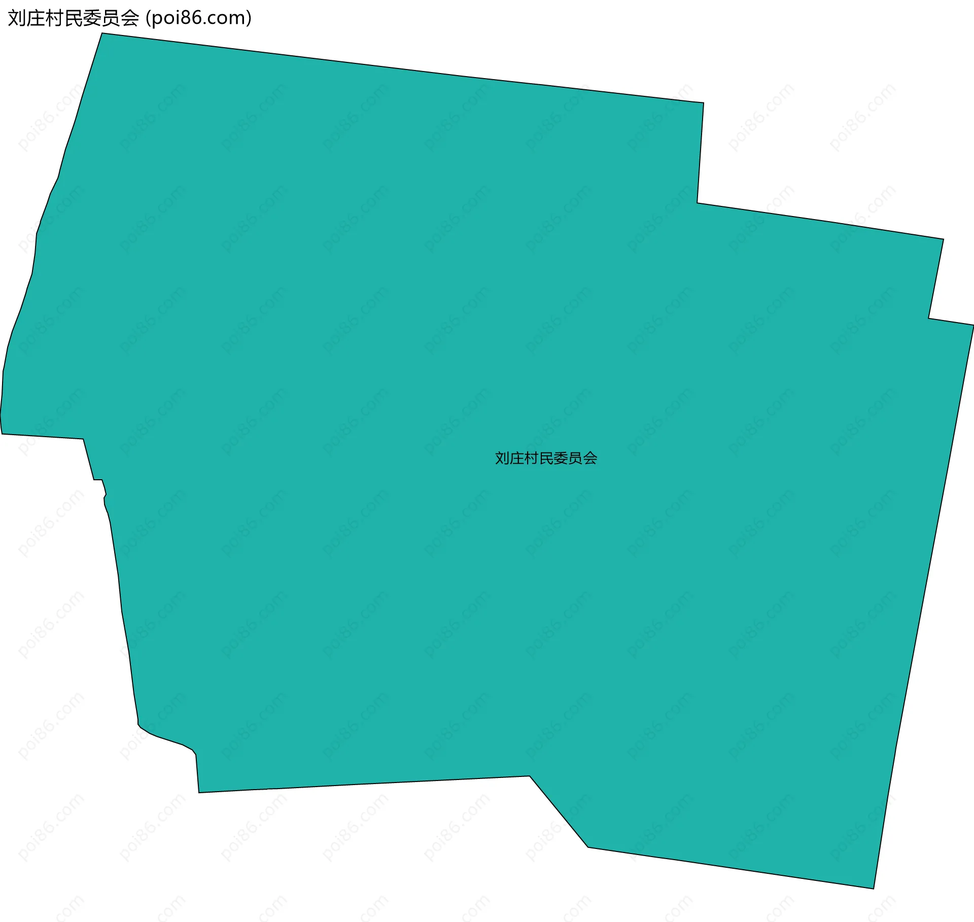 刘庄村民委员会边界地图