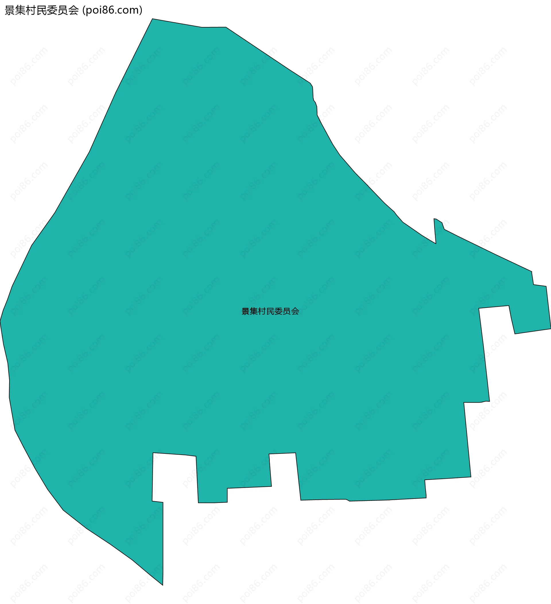 景集村民委员会边界地图