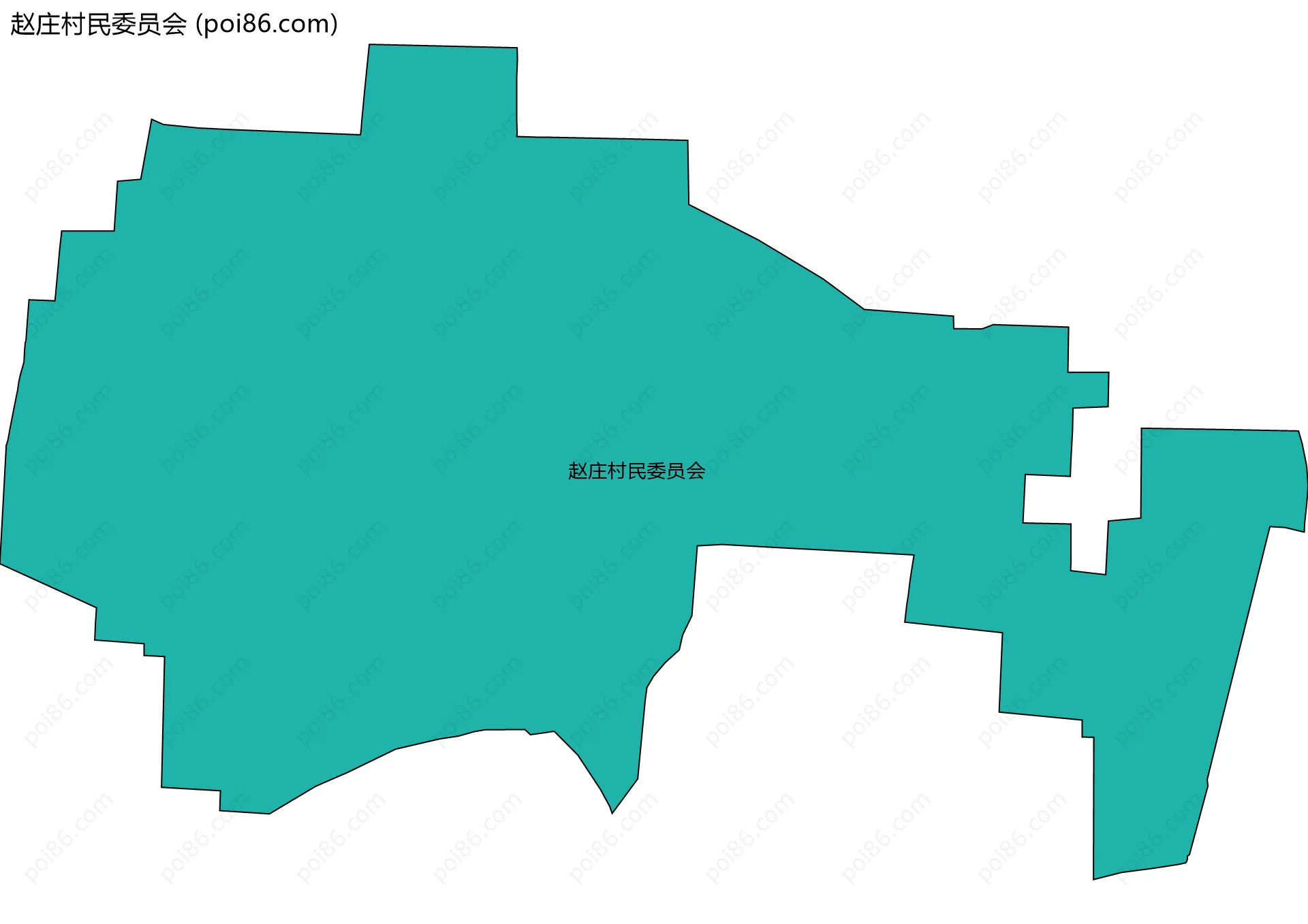 赵庄村民委员会边界地图
