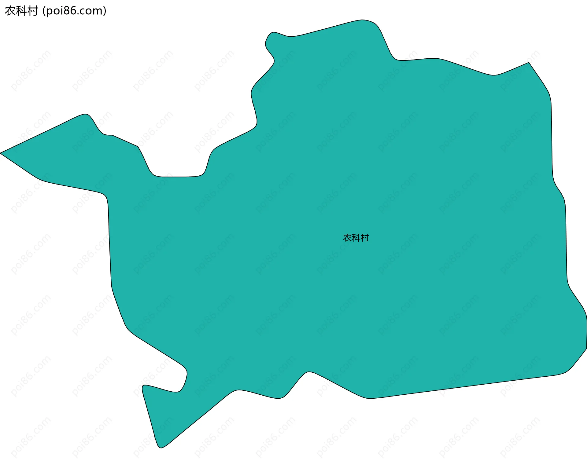 农科村边界地图
