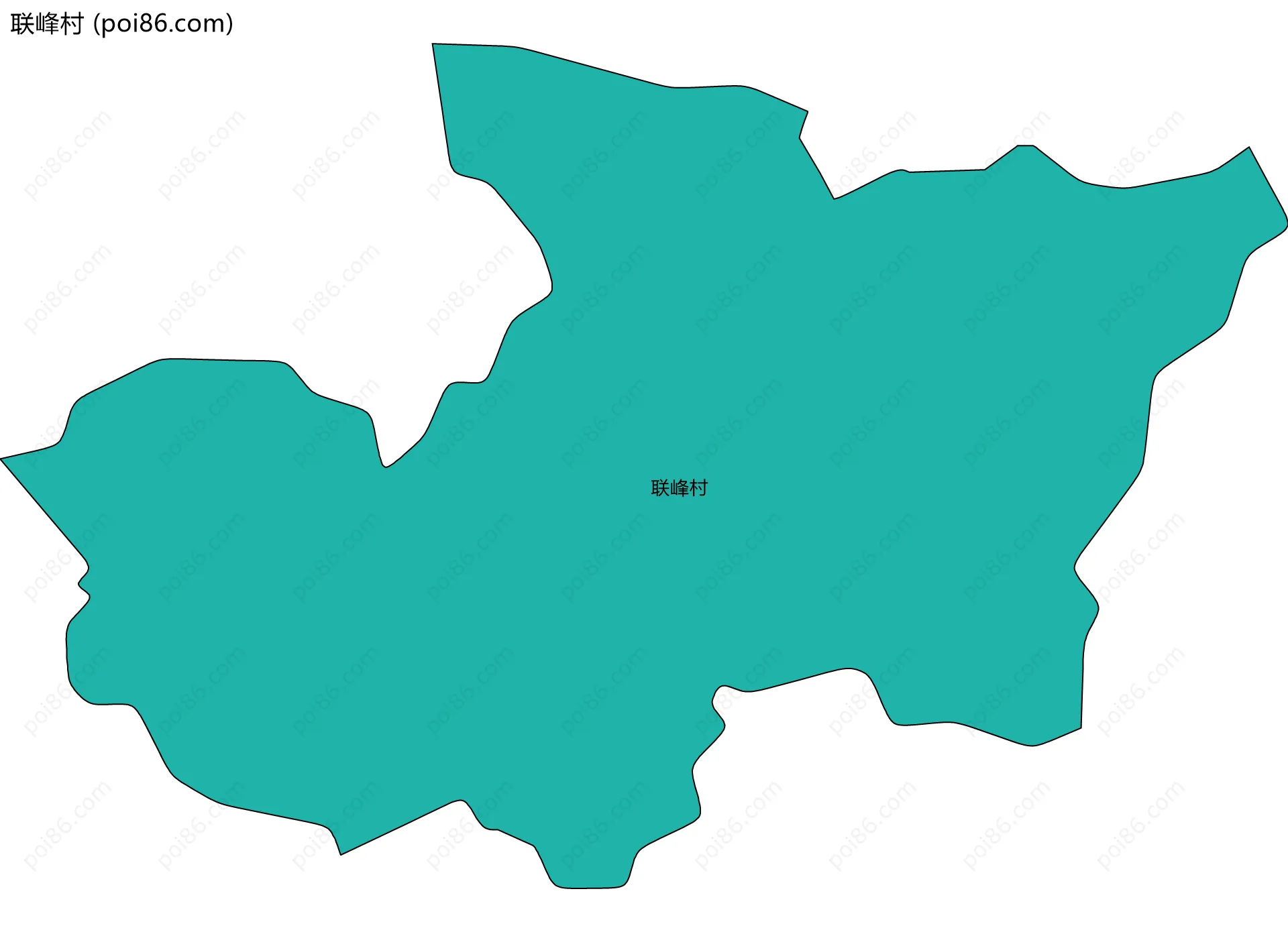 联峰村边界地图
